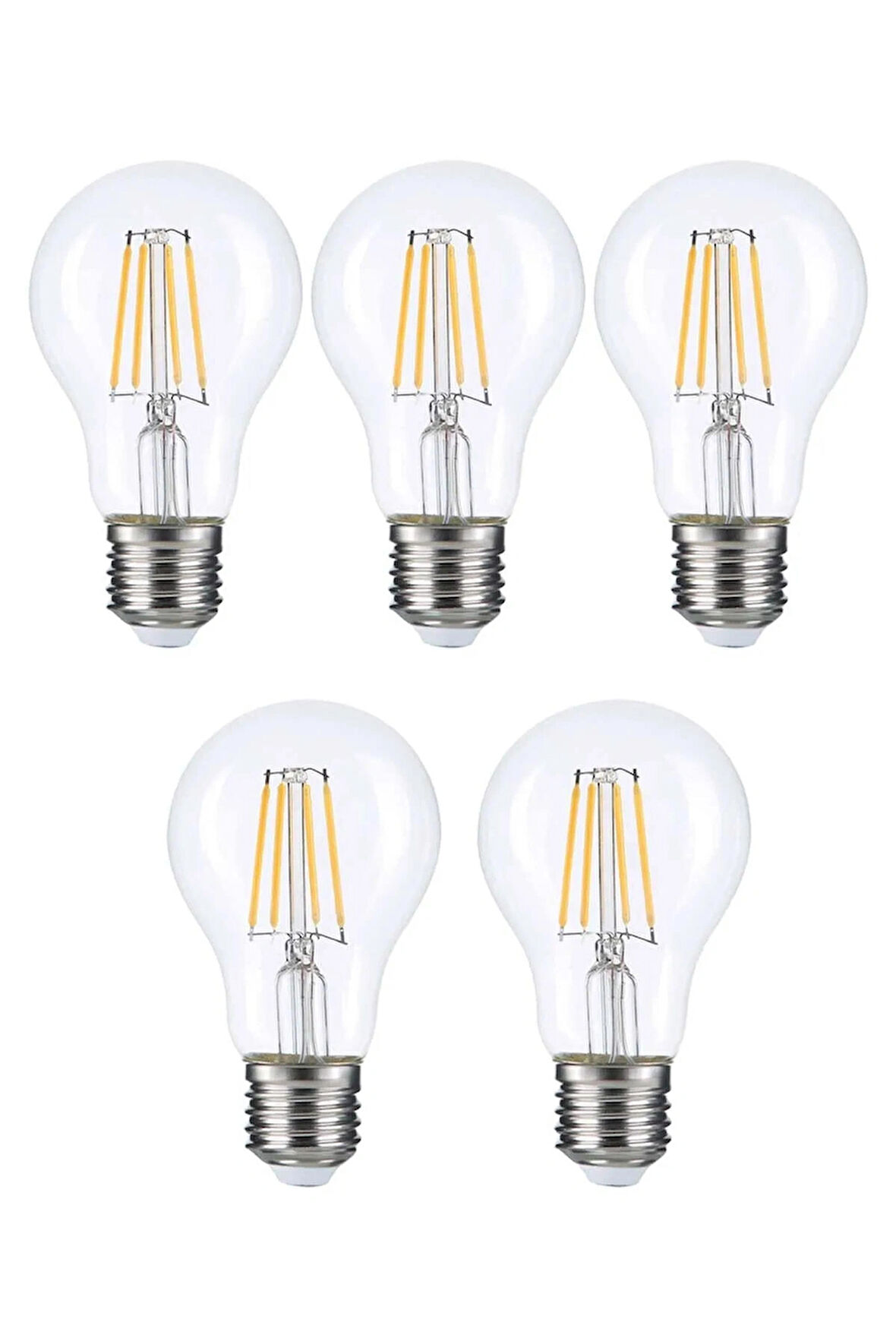 Led Rustik Ampul E27 6w 3000k Gün Işığı 5'li