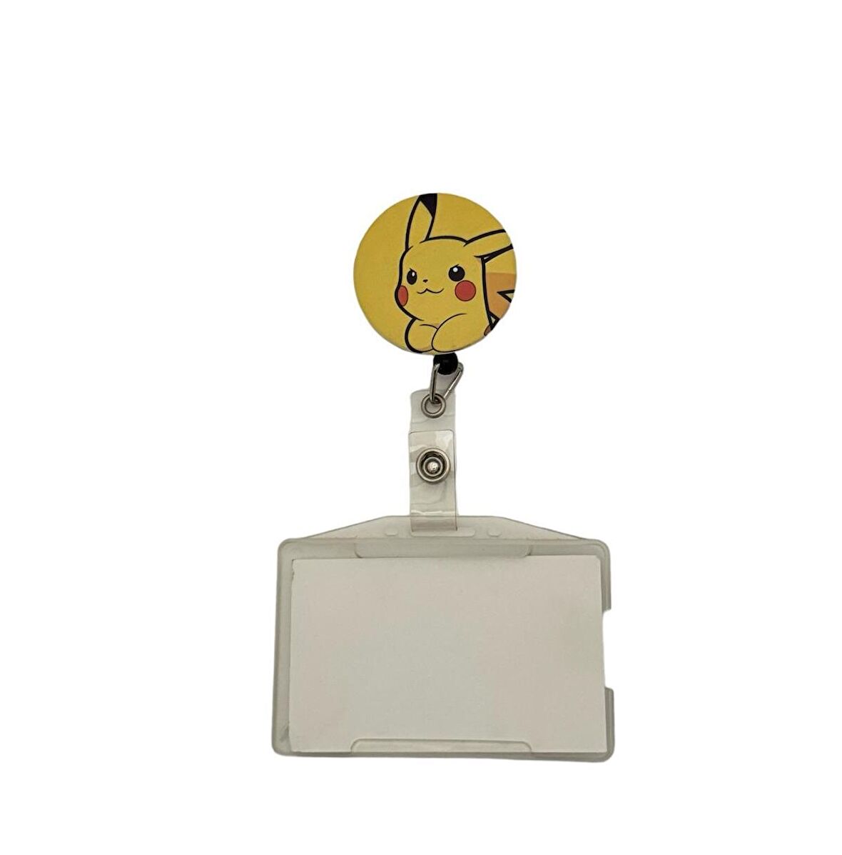 Pokemon Pikachu 2 Temalı Metal Yoyo Kartlık Yoyo Yaka Kartlığı