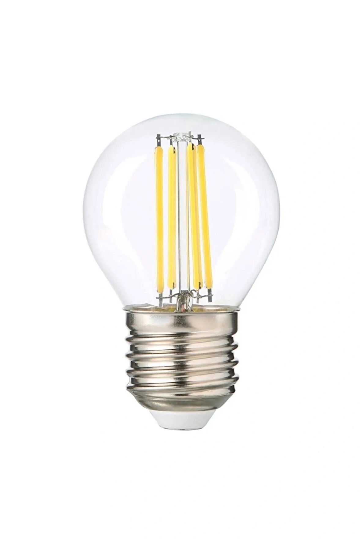 G45 Şeffaf Cam E27 Mini Led Ampul - 6500 Kelvin Beyaz