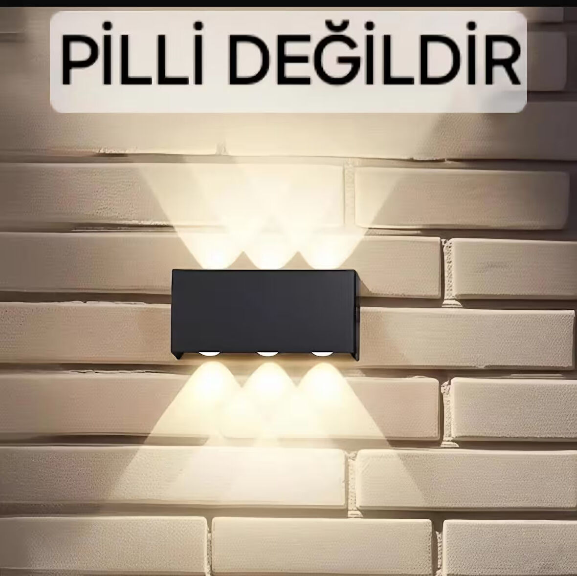 Dekoratif Modern Aplik Çift Yönlü Düz Kasa Şık Yeni Nesil Aplik (DİKKAT! PİLLİ DEĞİLDİR !)