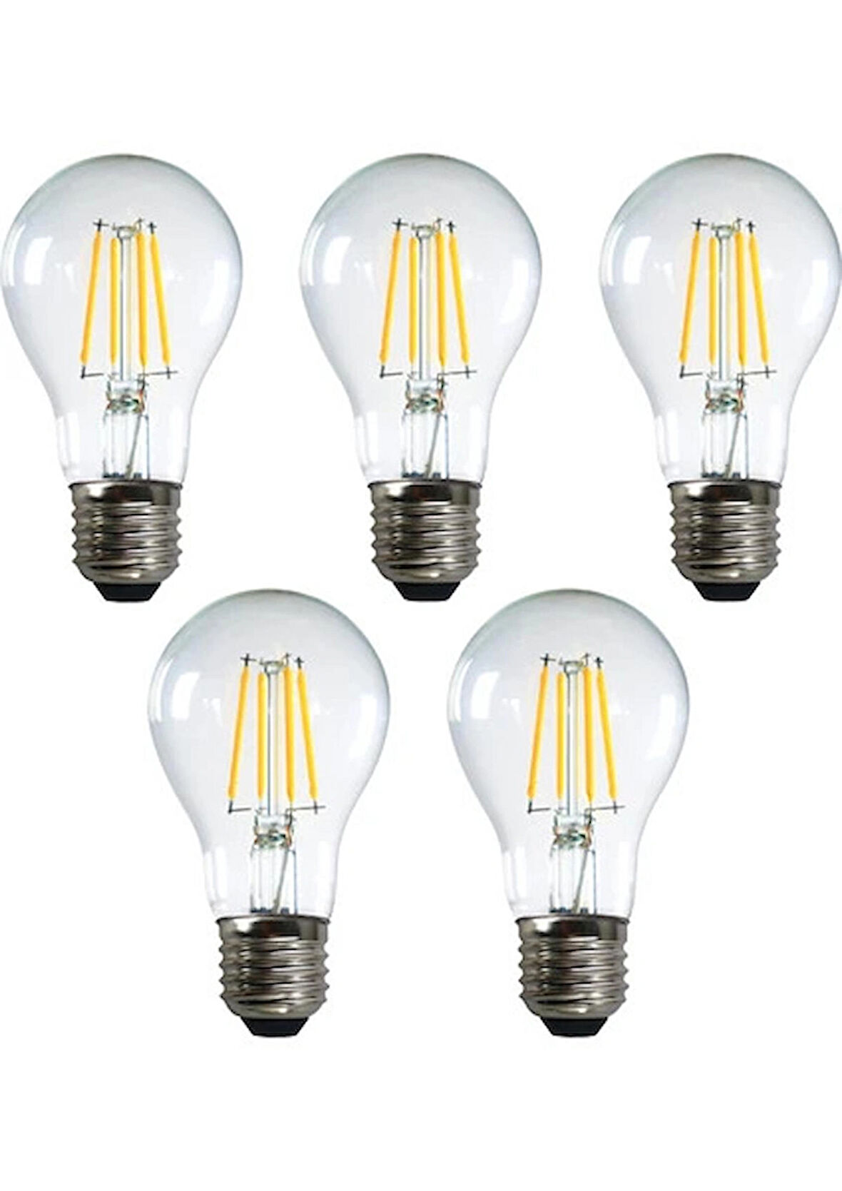  5 adet 3200K Gün Işığı 4 W A60 Led Ampul ( Dimmer Özellikli)