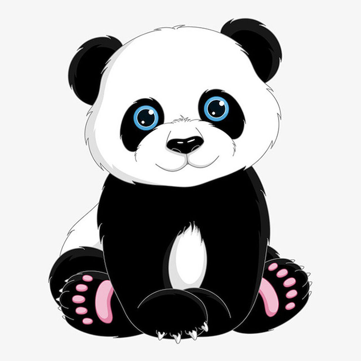 Sevimli Panda Araba Arka Cam Sticker Etiket Yapıştırma 17cm