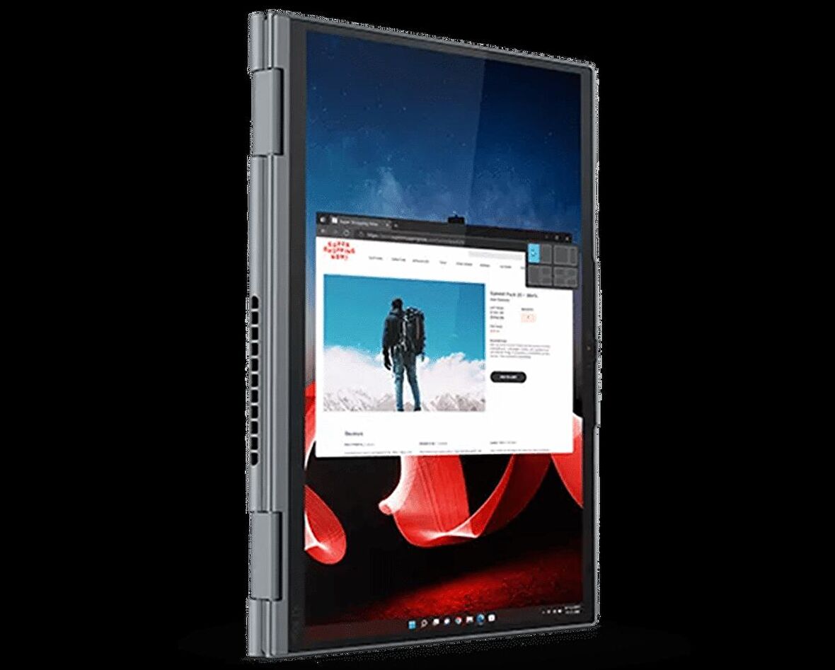 Lenovo - X1 Yoga Gen 8 - 14'' 4K+ OLED Dokunmatik 2'si 1 Arada Dizüstü Bilgisayar ve Kalem - Intel Core i7-1370P vPro- 64GB DDR5-6400MHz RAM - 1TB SSD - Fırtına Grisi