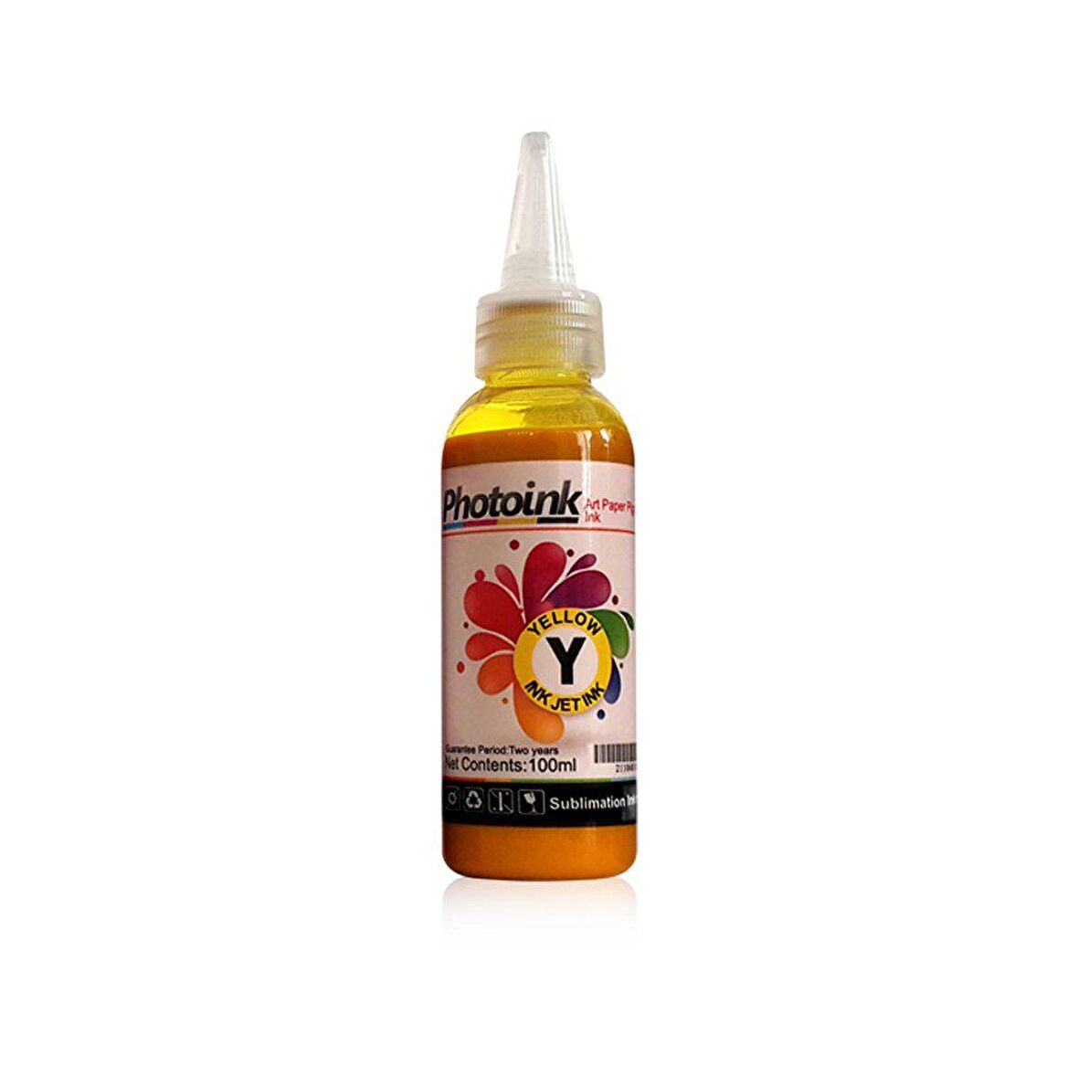 Süblimasyon-Transfer Baskı için 100ml Sarı Mürekkep