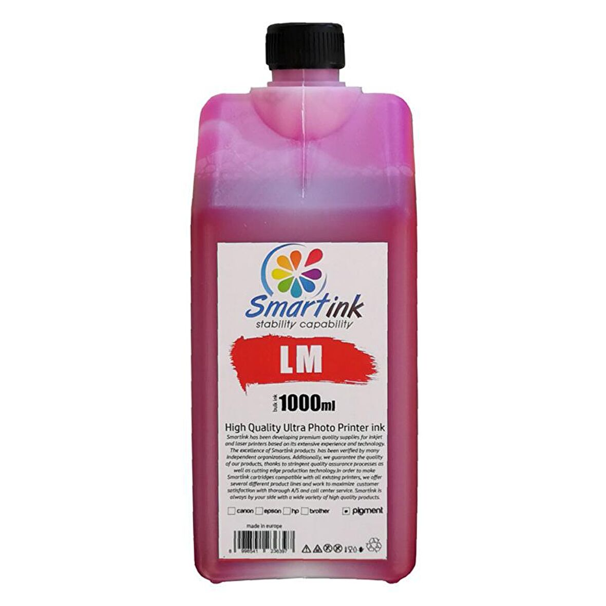 Smartink HP Uyumlu 1000ml Açık Kırmızı Mürekkep (LM)