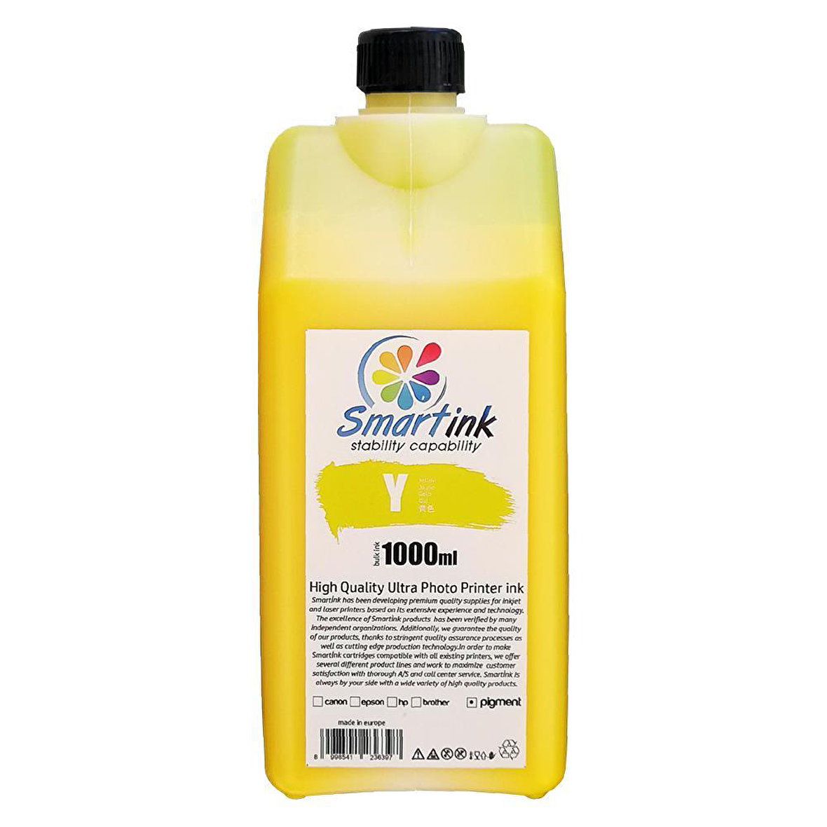 Smartink Epson Muadil 1000ml Sarı Mürekkep