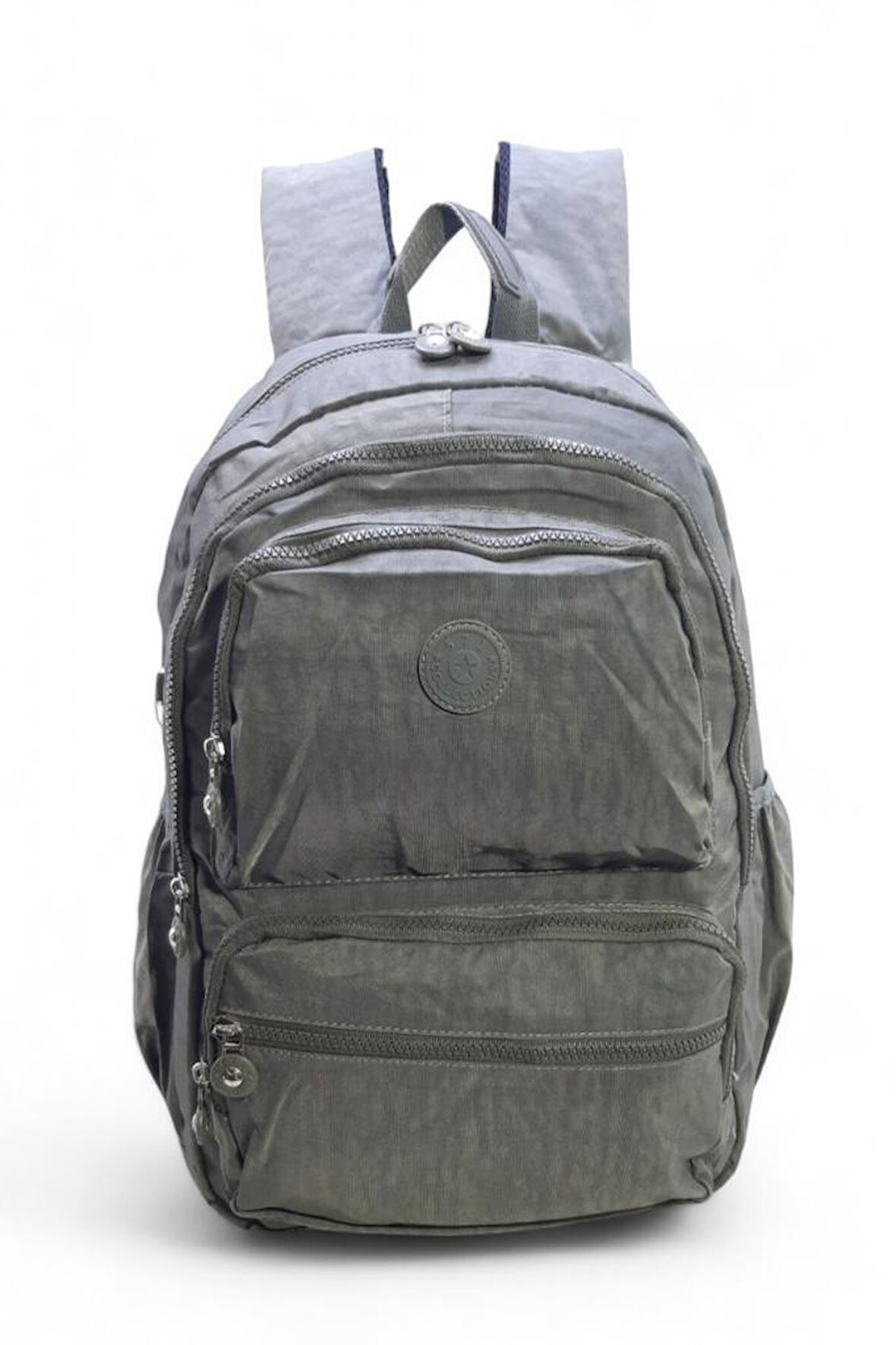 Klinkır Kumaş Lise Ortaokul Üniversite Sırt Çantası Çok Cepli Goril Anahtarlık Hediyeli!