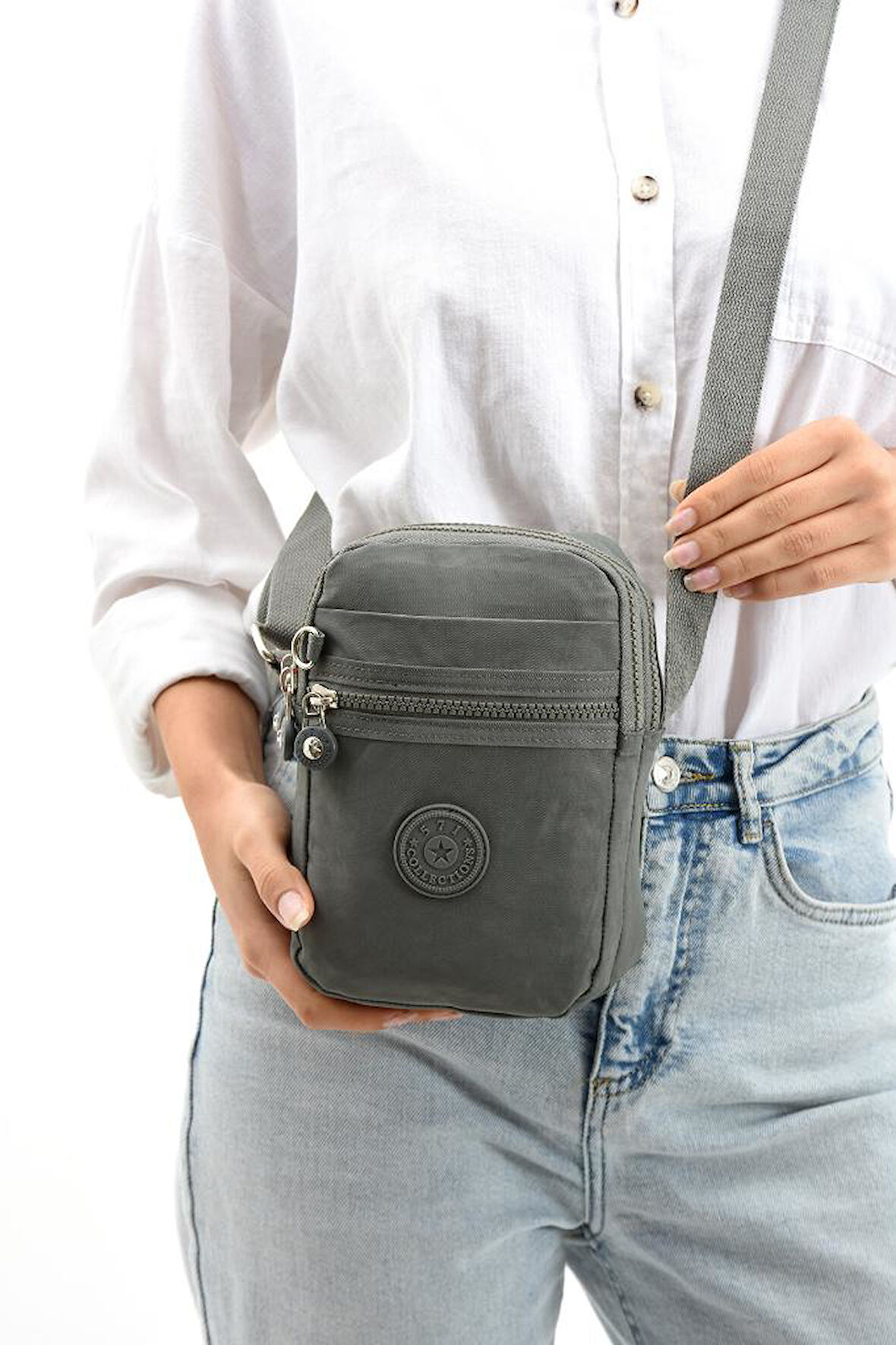 Mini Bayan Postacı Çanta Çapraz Askılı Kadın Omuz Çantası Telefon Çantası 571 Collection 14*20 Cm