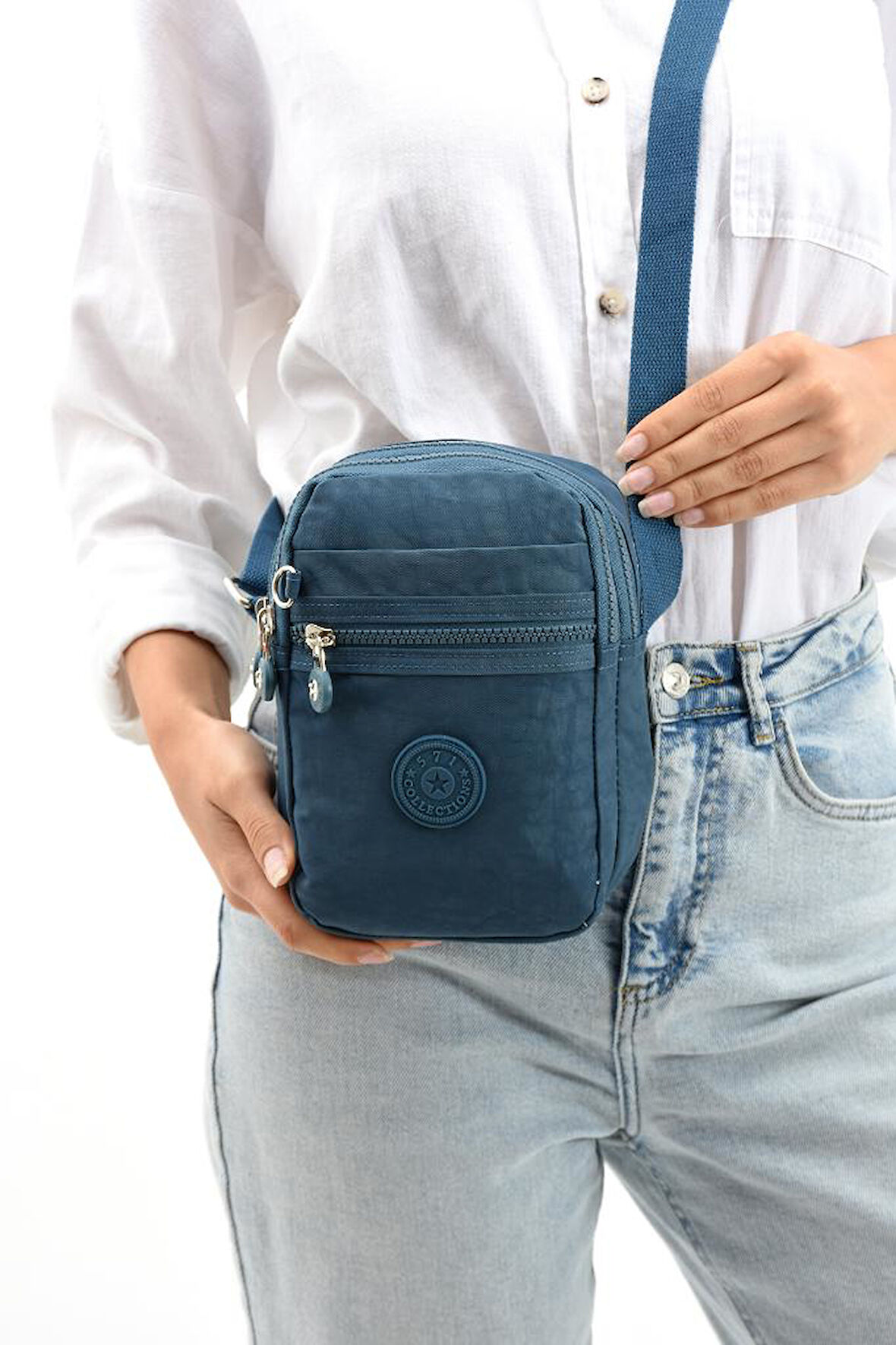 Mini Bayan Postacı Çanta Çapraz Askılı Kadın Omuz Çantası Telefon Çantası 571 Collection 14*20 Cm