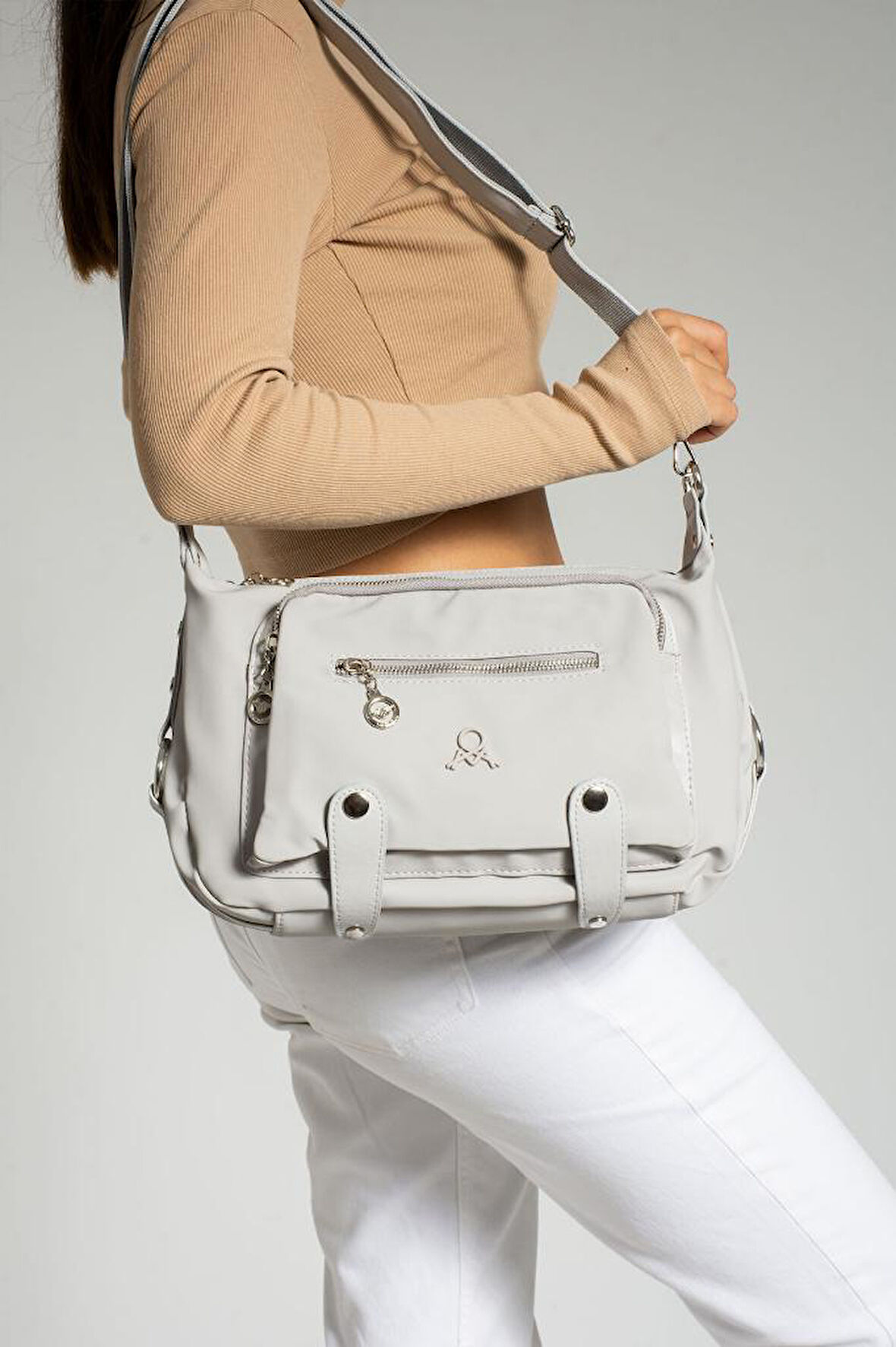 Kadın Postacı Çanta Çapraz Askılı Suni Deri Omuz Çantası 32*22 Cm Vegan Deri Mega Çanta