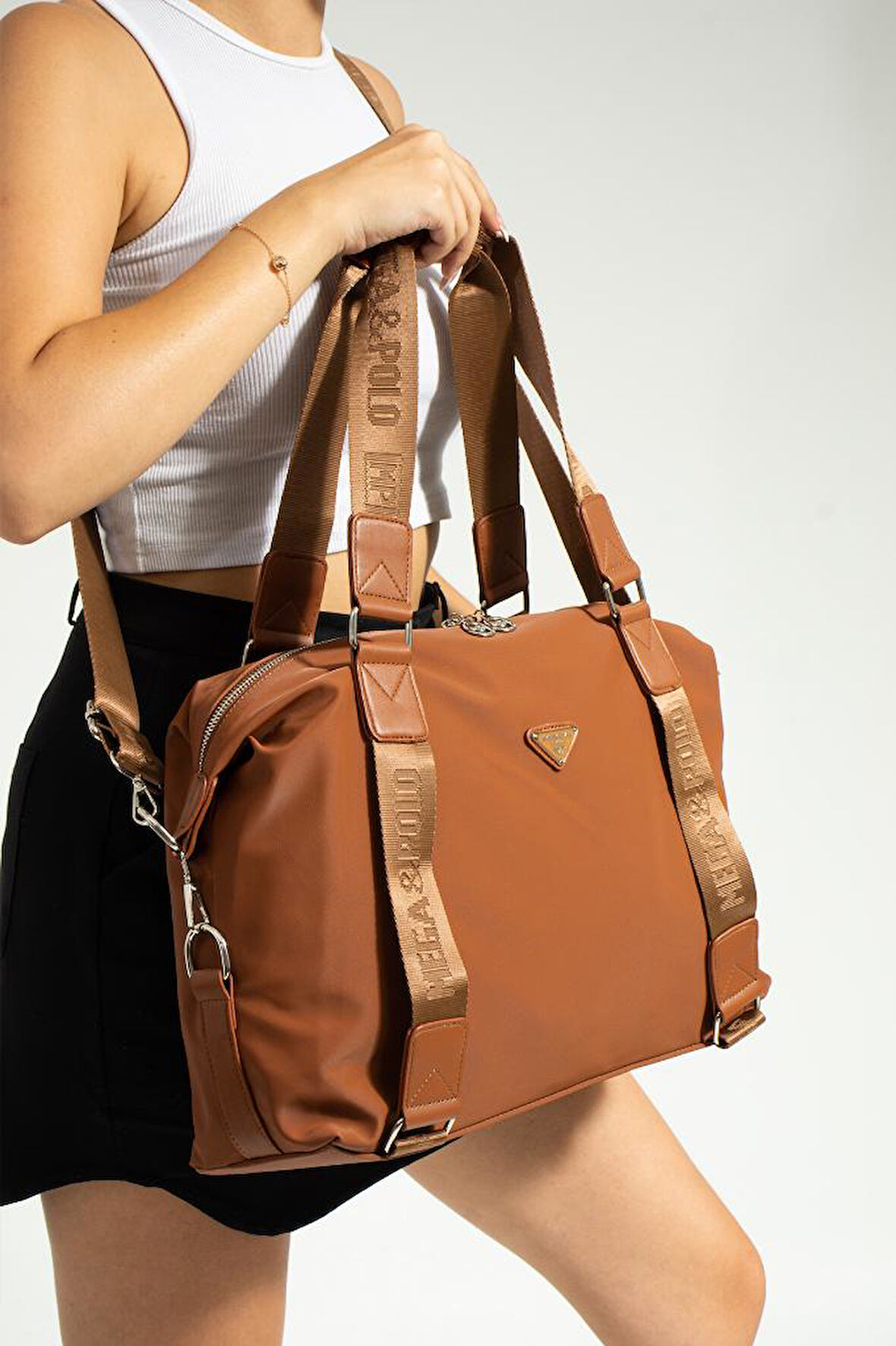 Büyük Boy Omuz Çantası Alışveriş Çantası Shopping Bag 40*35 Cm Saten Kumaş Çapraz Askılı 