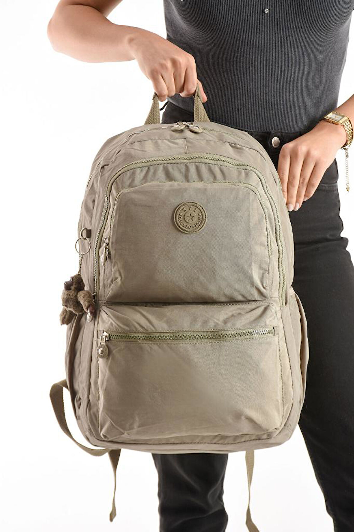 Unisex Kadın Sırt Çantası Gümlük Kullanıma Uygun Büyük Boy Seyahat Çantası 43*30 Cm Okul Çantası