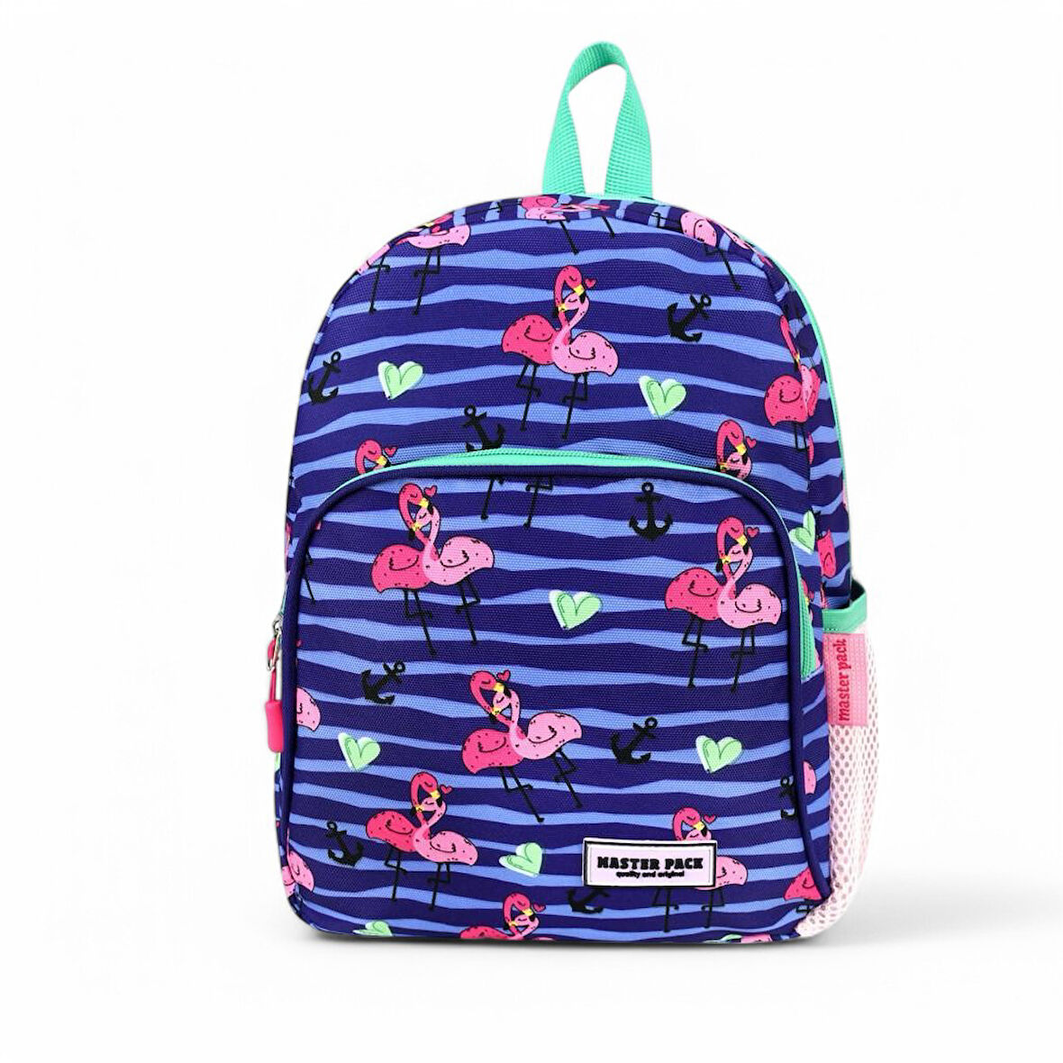 Anaokulu Sırt Çantası Flamingo Baskılı Kreş Kız Çocuk Çantası 32*25 Cm 