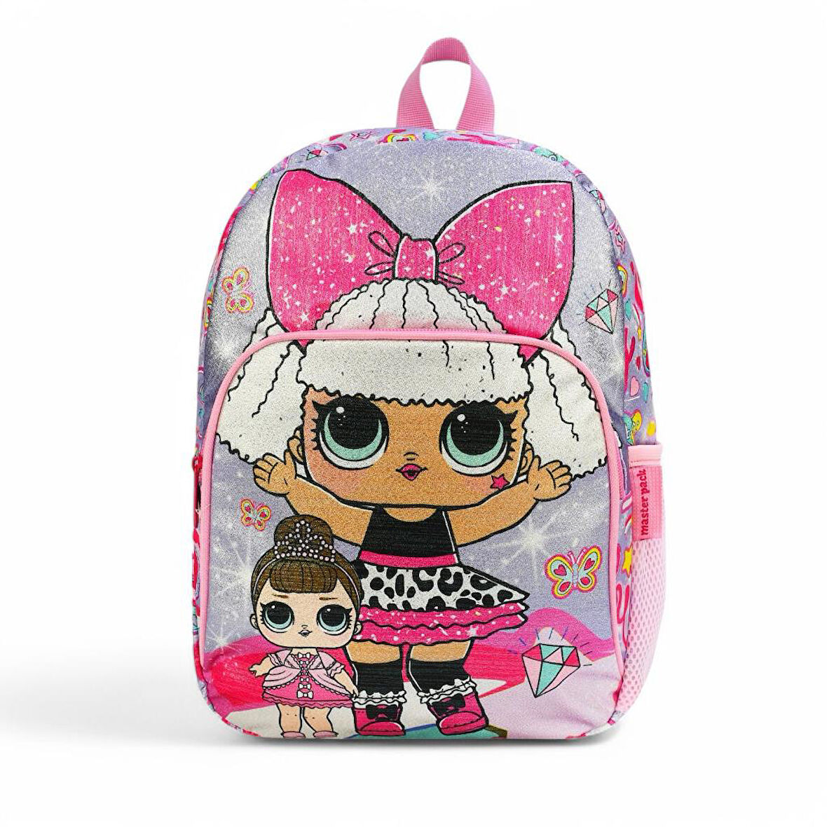 Anaokulu Sırt Çantası Süpriz Bebekler Benzer Baskılı Kreş Kız Çocuk Çantası 32*25 Cm 