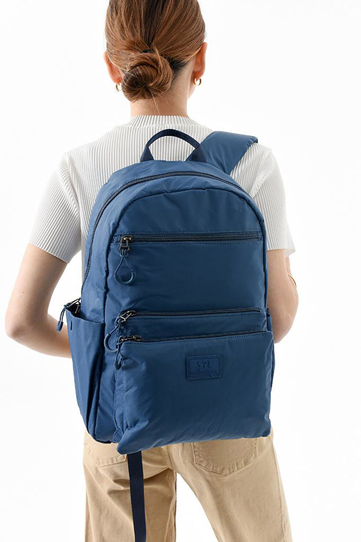 Unisex Sırt Çantası Paraşüt Kumaş Hafif Çok Cepli Yağmur İtici Kumaş 40*28 Cm 571 Collection