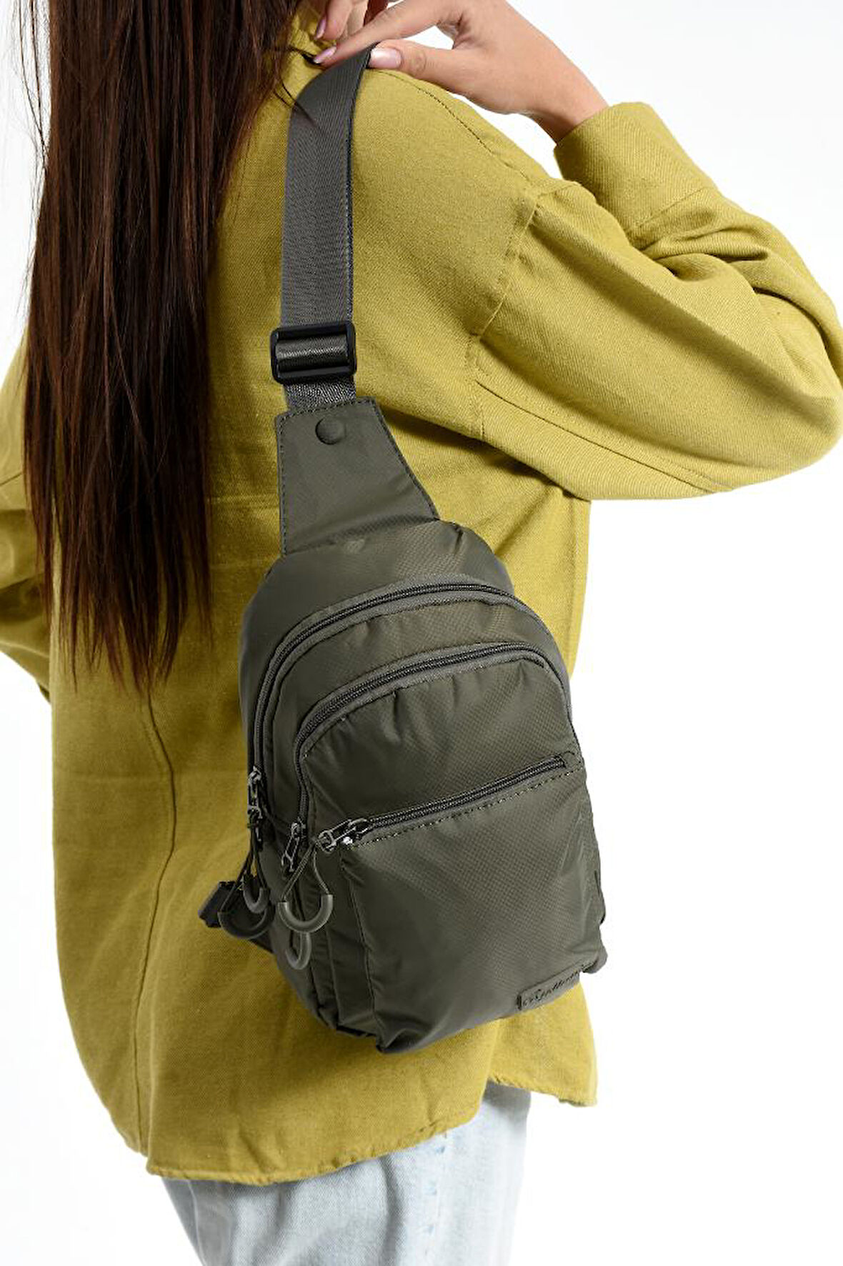 Body Bag Göğüs Çantası Paraşüt Kumaş Çok Cepli Bady Bag Sırt Çantası Hafif Yağmur Geçirmez Kumaş