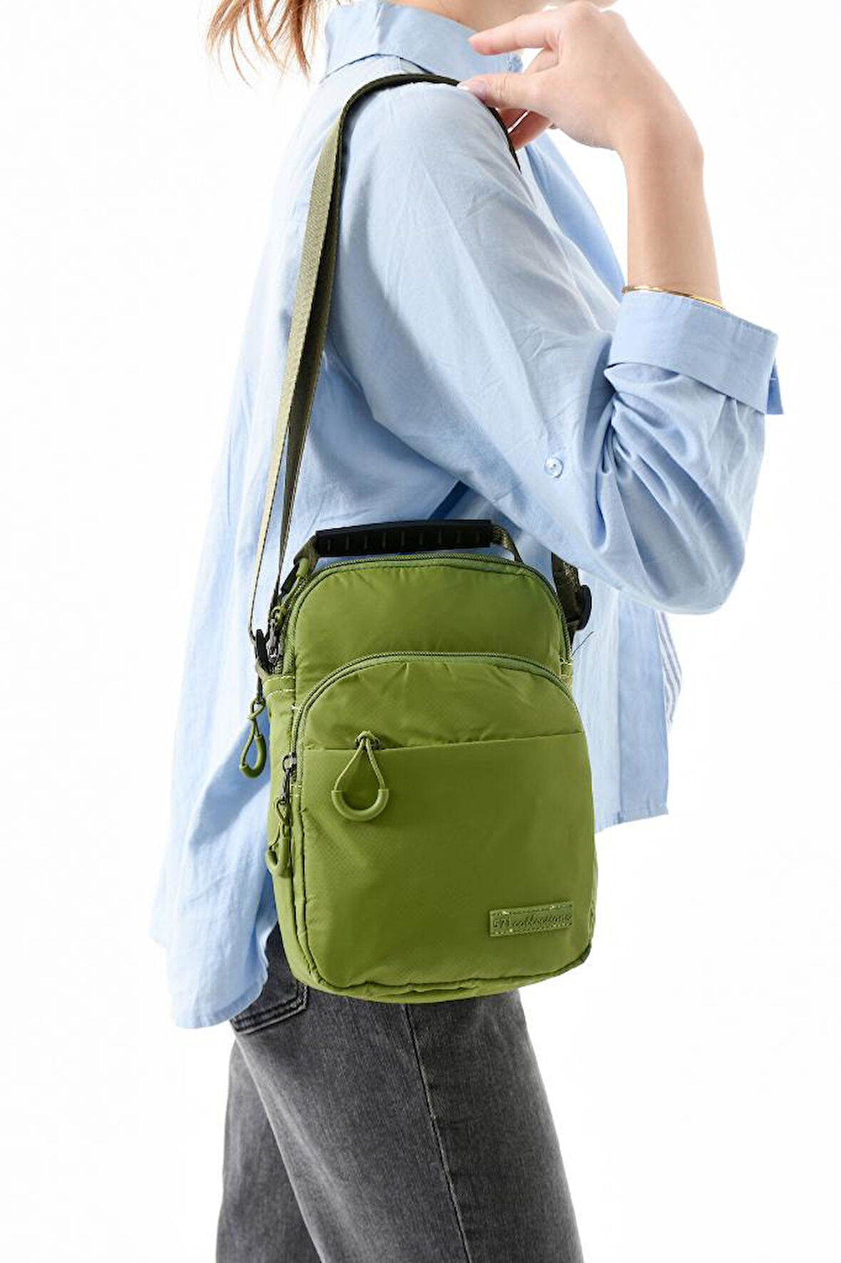 571 Collection Paraşüt Kumaş Unisex Postacı Çanta Elde Tutma Çapraz Askılı Omuz Çantası 25*15 Cm