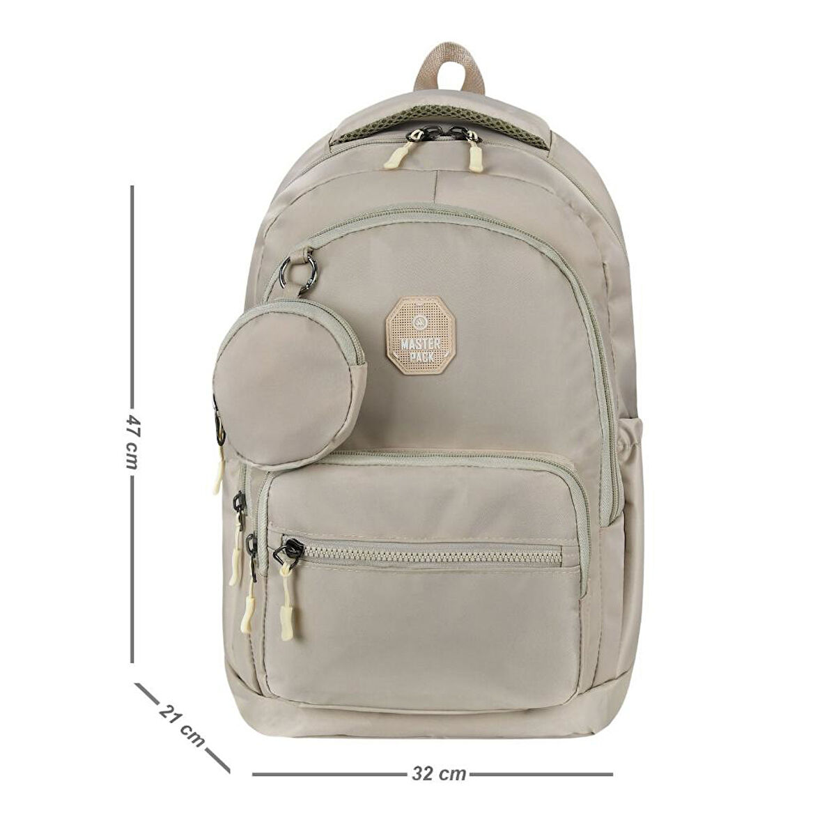 Unisex Lise Sırt Çantası Ortaokul Sırt Çantası 47*32 Cm Cüzdan-Anahtarlık Hediyeli 
