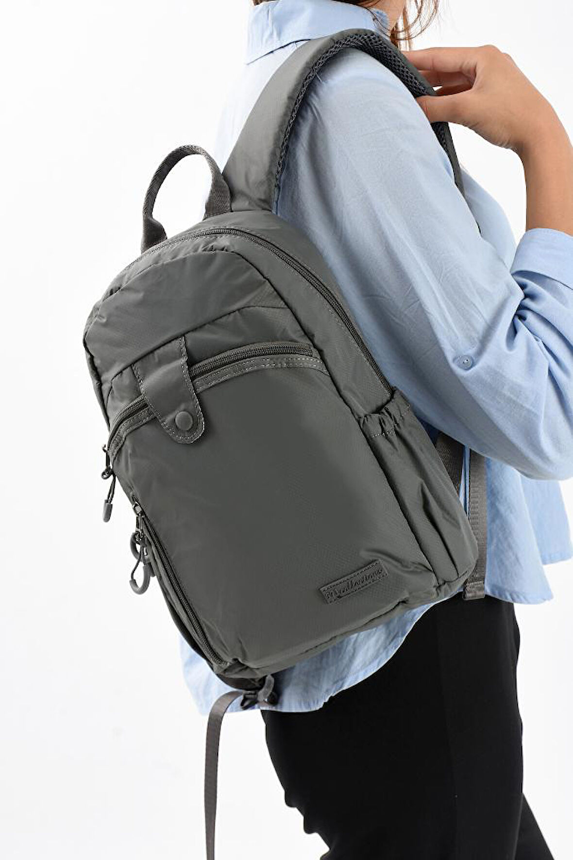 Unisex Sırt Çantası Paraşüt Kumaş Hafif Çok Cepli Yağmur İtici Kumaş 32*22 Cm 571 Collection