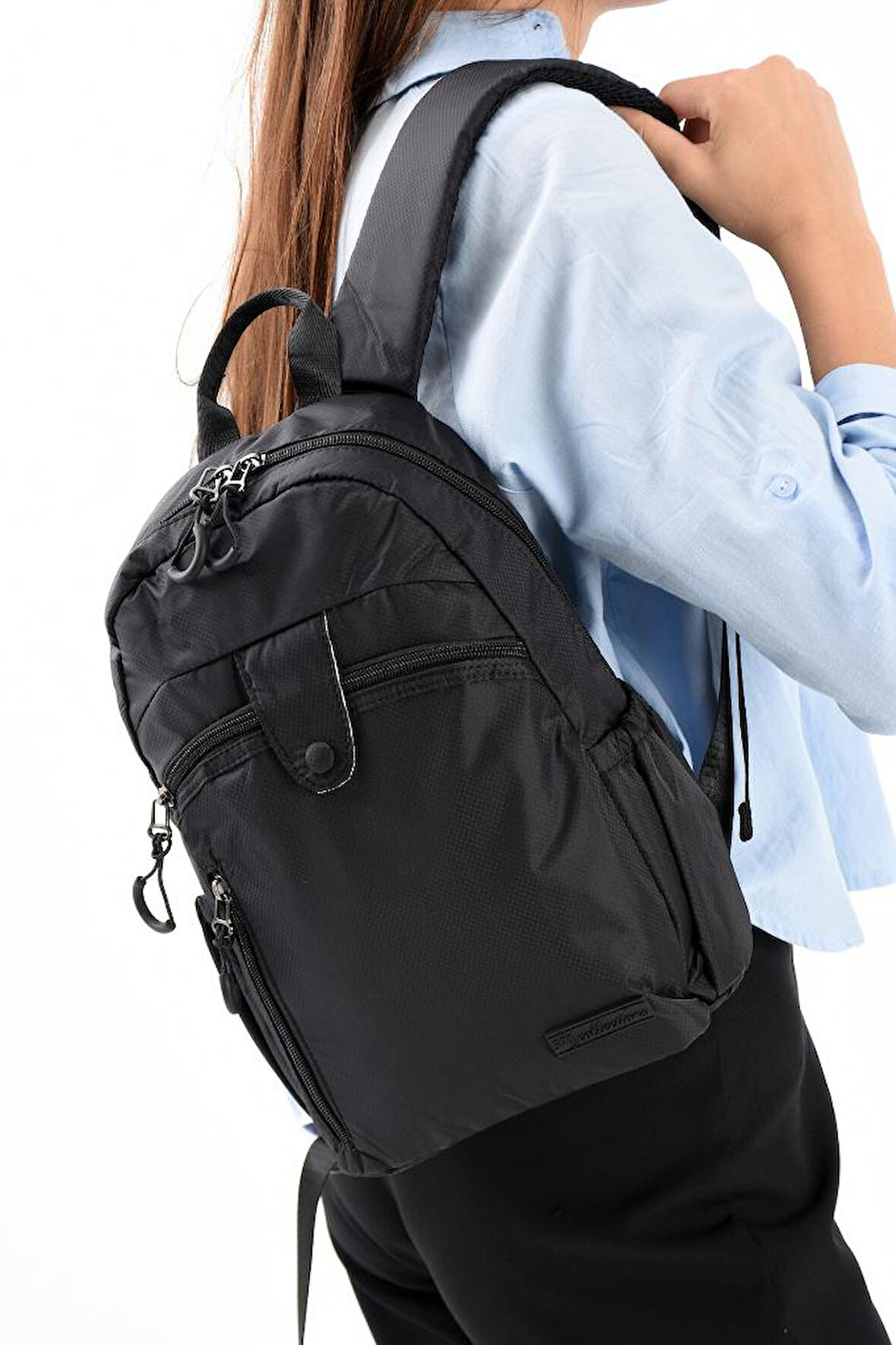 Unisex Sırt Çantası Paraşüt Kumaş Hafif Çok Cepli Yağmur İtici Kumaş 32*22 Cm 571 Collection