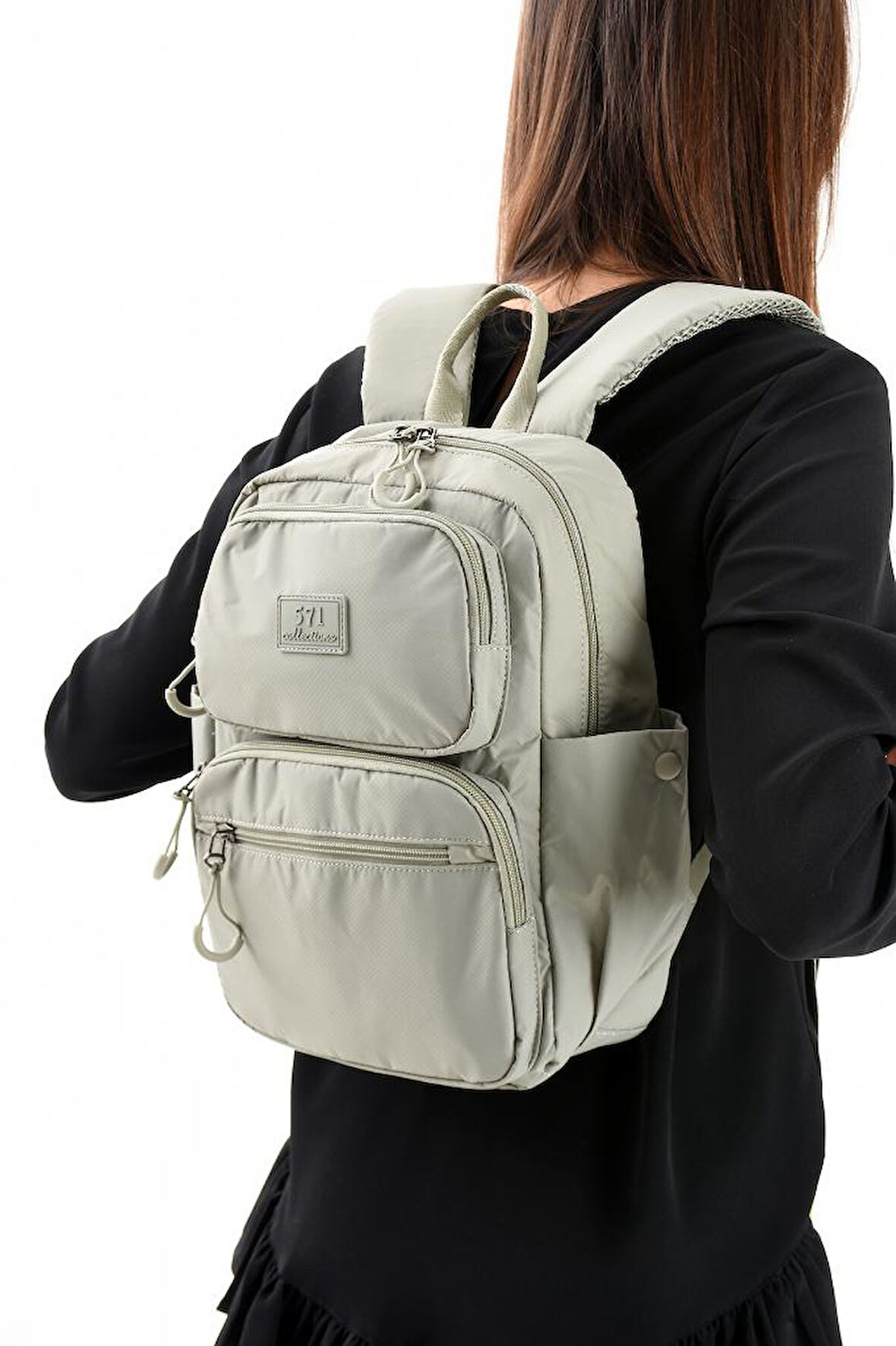 Unisex Sırt Çantası Paraşüt Kumaş Hafif Çok Cepli Yağmur İtici Kumaş 34*24 Cm 571 Collection