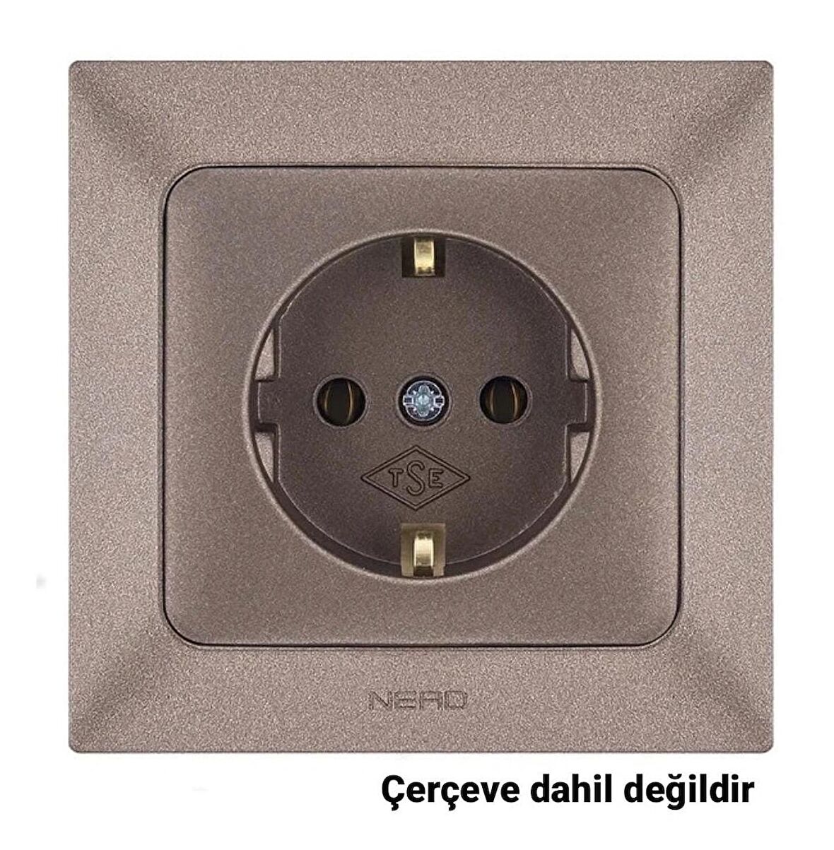 NE-AD Aras Topraklı Priz - Mocha