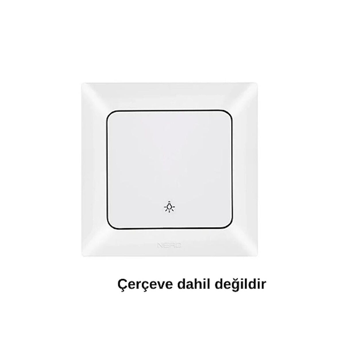 NE-AD Aras Light Anahtar- Beyaz
