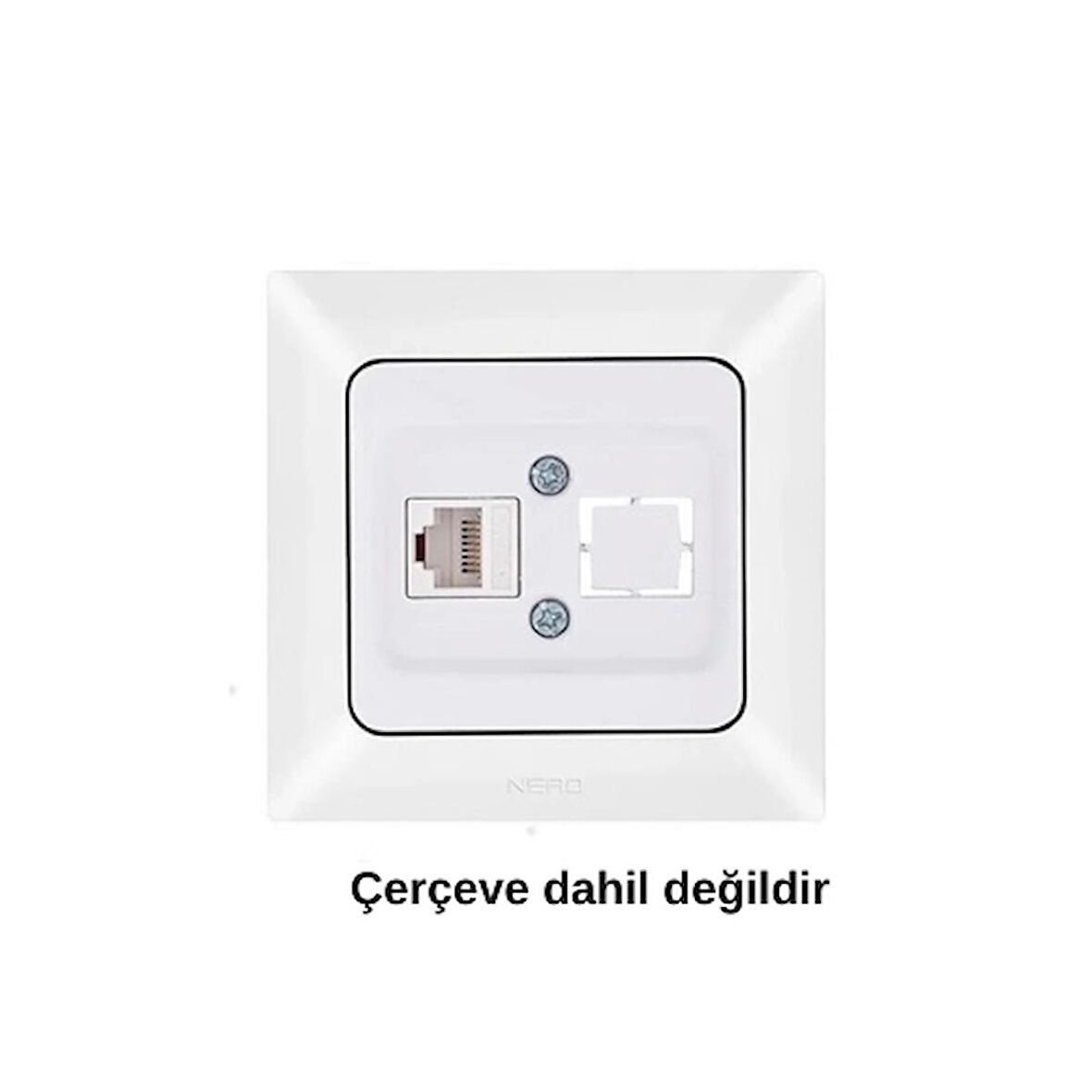 NE-AD Aras Tekli Data Prizi - Beyaz