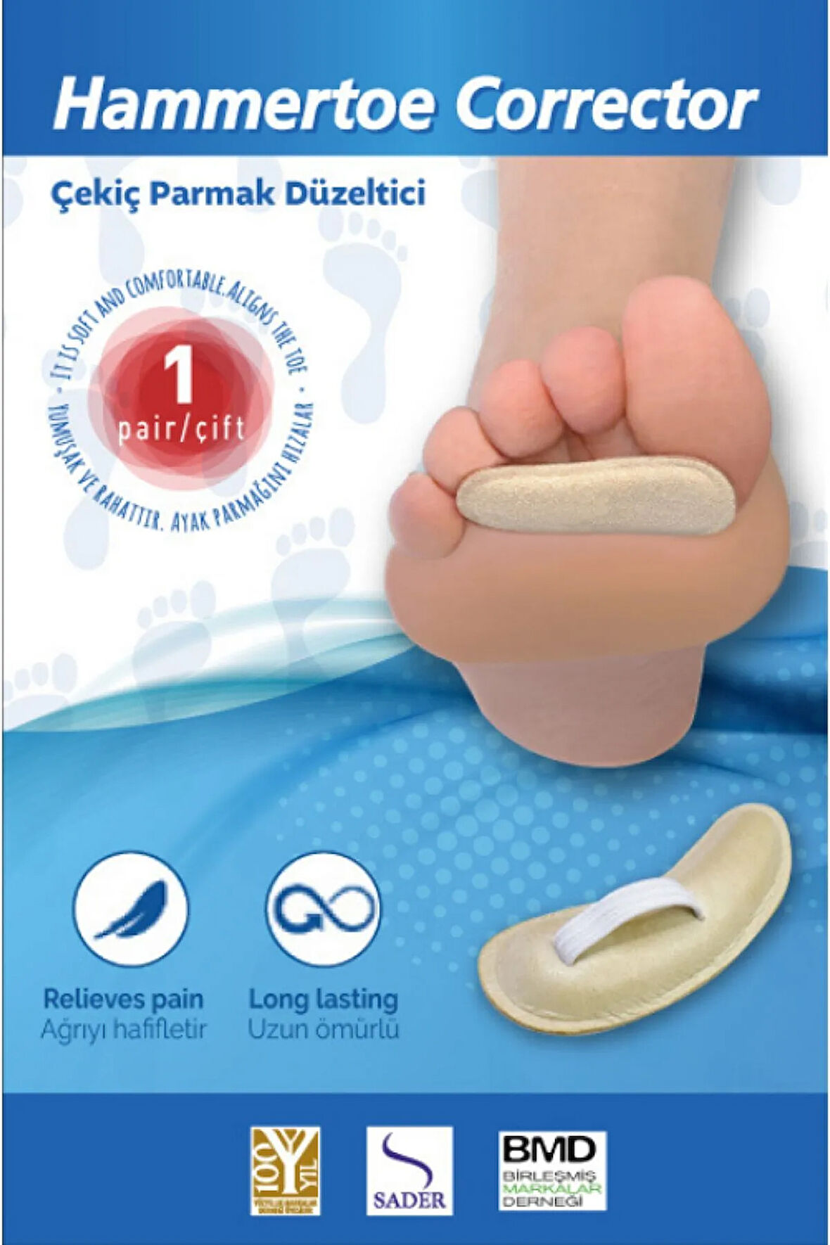 04 Kifidis Deri Kaplı Çekiç Parmak Düzeltici STD-L