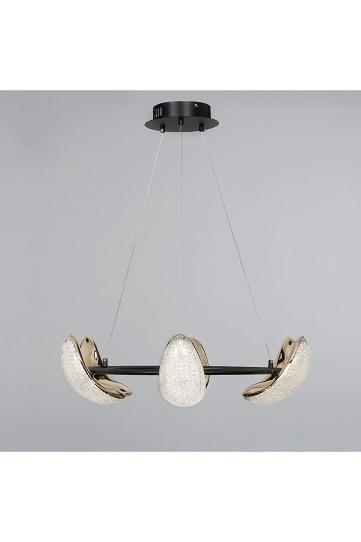 EDM Vitale LED Avize 6’li Salon Gold Beşik