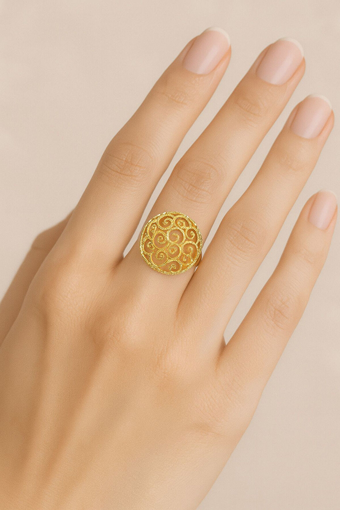 8 AYAR ALTIN FANTAZİ YÜZÜK 8A170