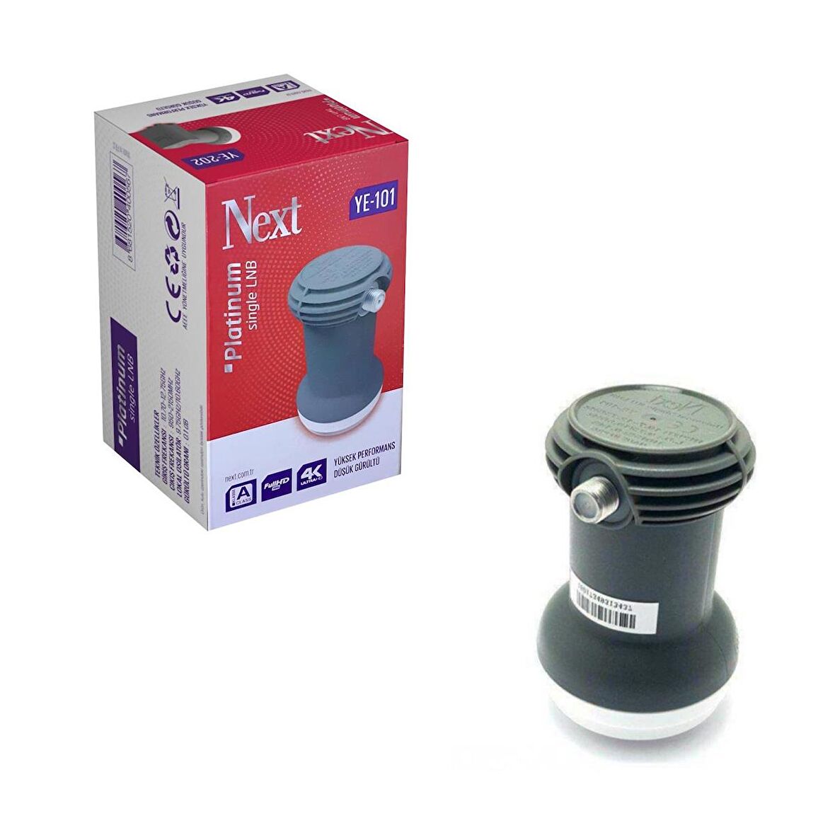 NEXT LNB TEKLİ (SINGLE) PLATINIUM 0.1DB 3D 4K YE-101