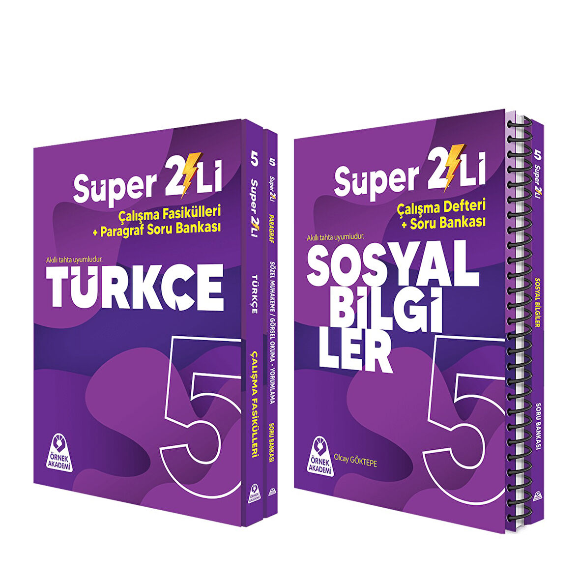 Örnek Akademi 5.Sınıf Süper İkili Türkçe ve Sosyal Bilgiler Seti 2 Kitap