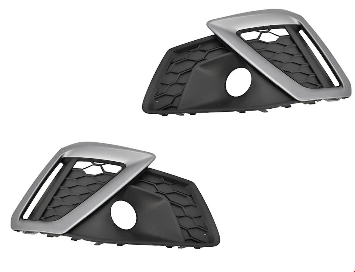 AUDİ - ÖN TAMPON IZGARASI SOL S-LİNE (GRİ) A4 2020- - 8W0807681M 9B9