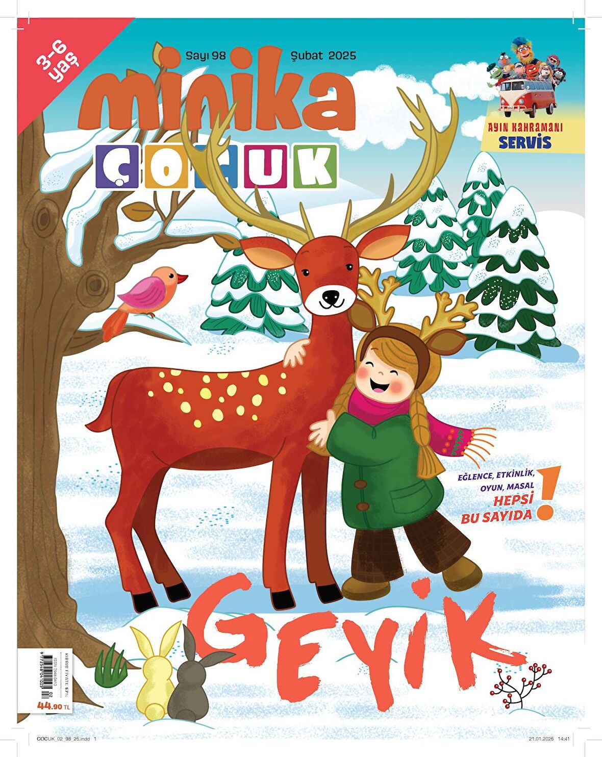 MİNİKA ÇOCUK 1 YIL ABONELIK (12 SAYI)