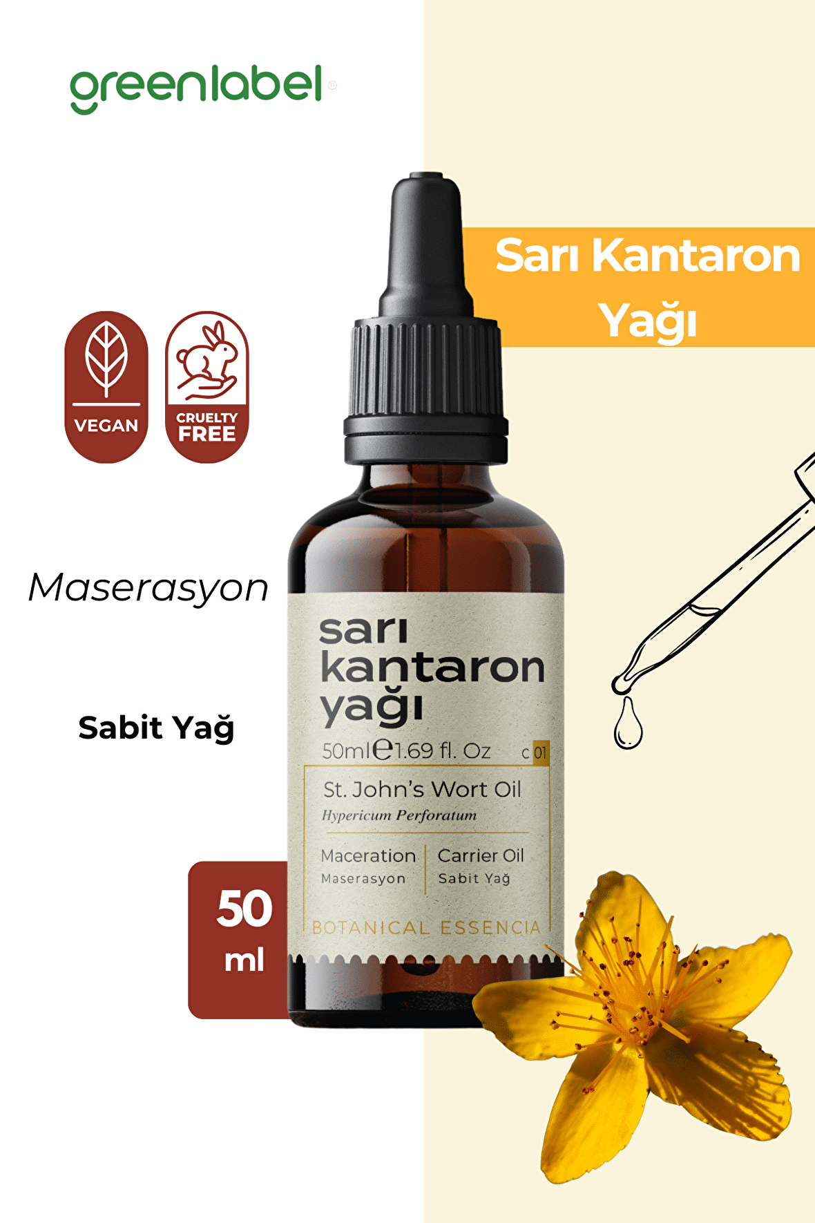 Sarı Kantaron Yağı 50 Ml.