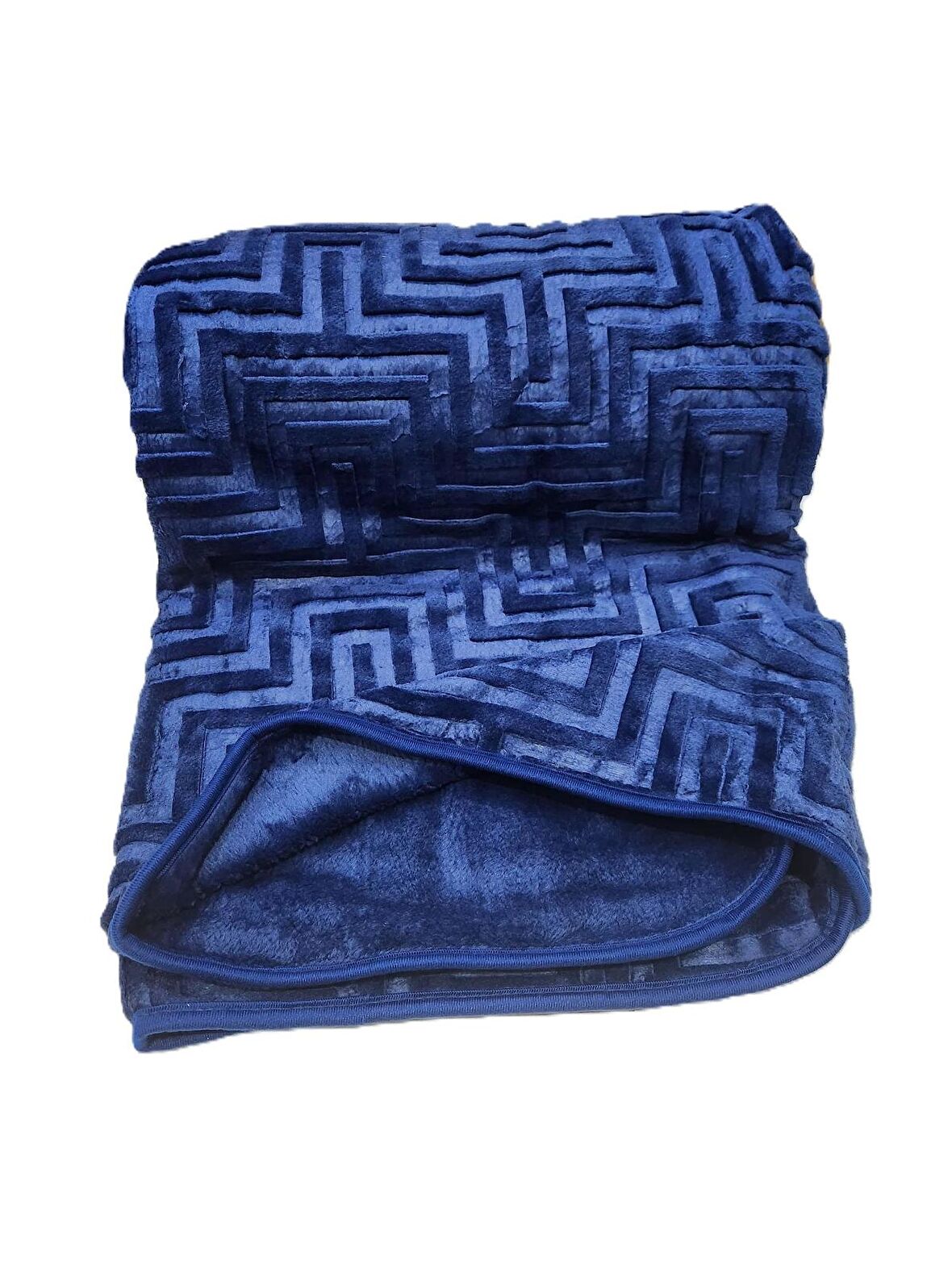 DİNARSU ROMANS EMBOSS ÇİFT KİŞİLİK BATTANİYE NAVY BLUE
