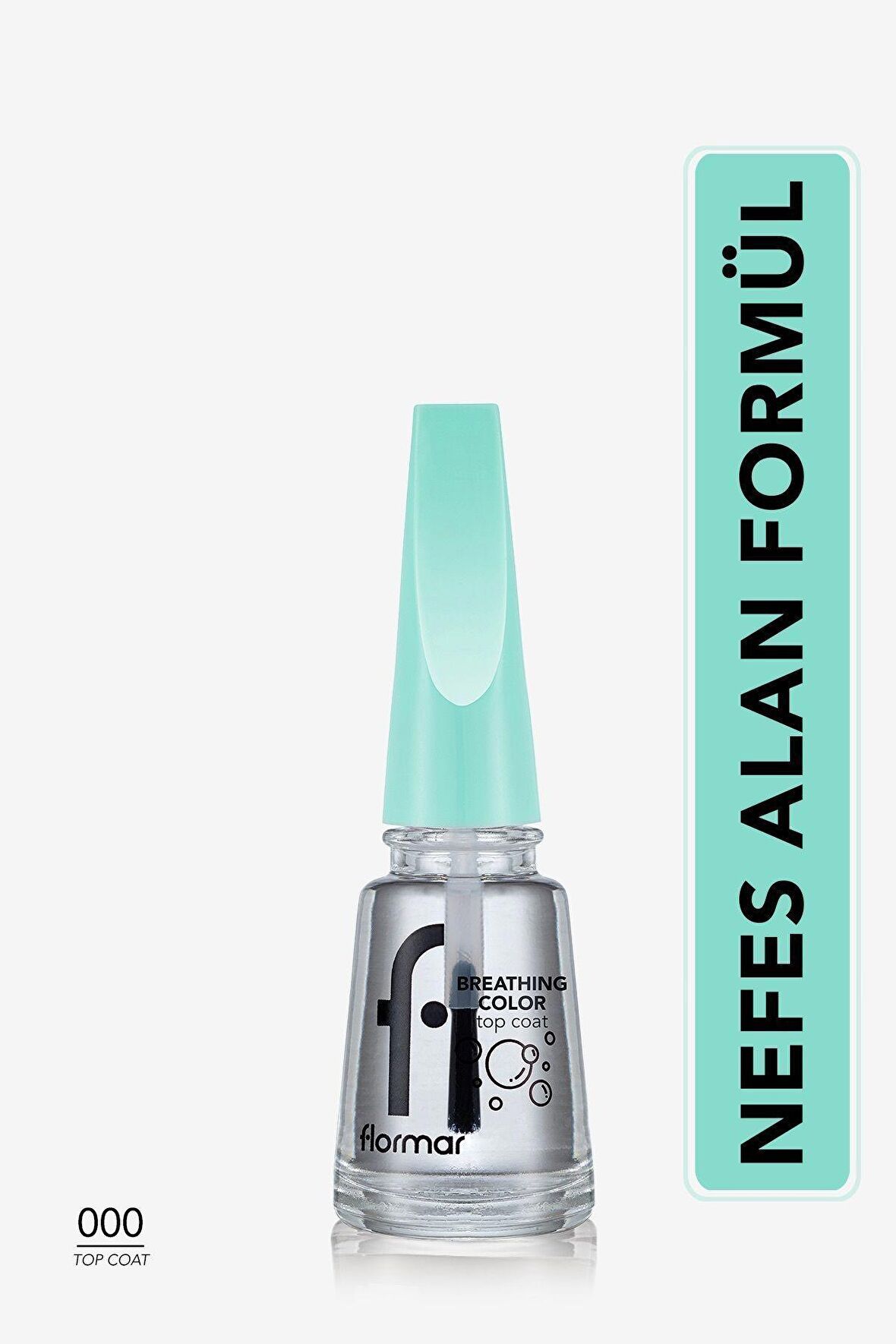 Flormar Nefes Alabilen Son Kat Tırnak Cilası- Breathing Color Nail Enamel -000 Top Coat- 4251903325516