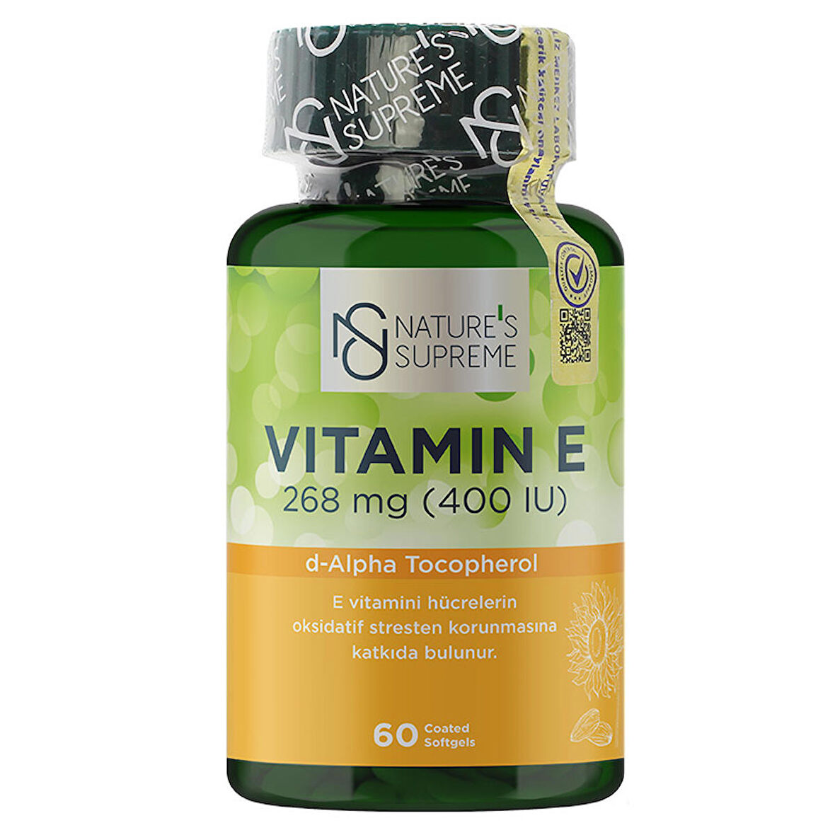 Vitamin E 400 IU 60 Kapsül - AROMASIZ