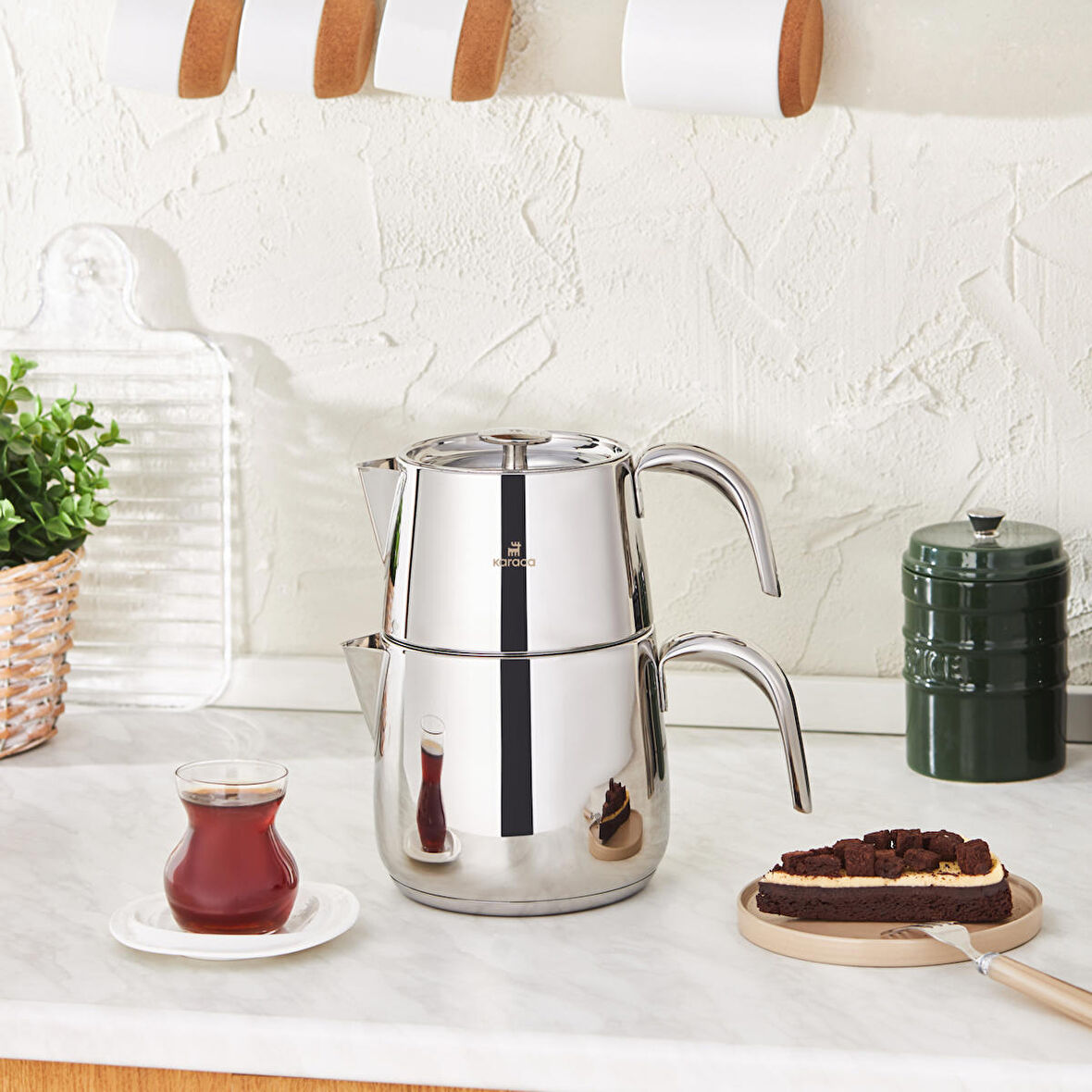 Karaca Curve Indüksiyon Tabanlı Midi Çaydanlık Takımı