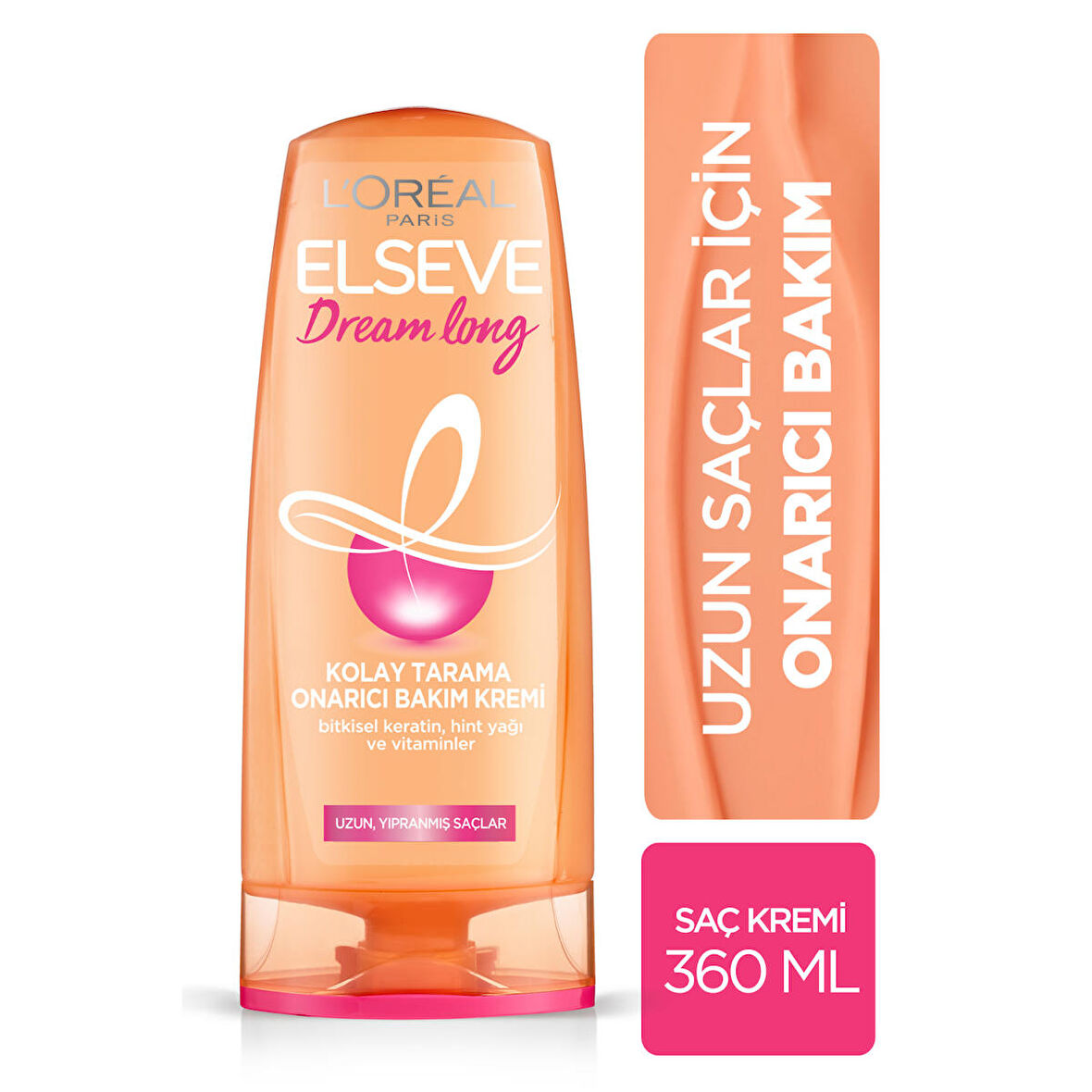 L'Oréal Paris Elseve Dream Long Kolay Tarama Saç Bakım Kremi 360 ml