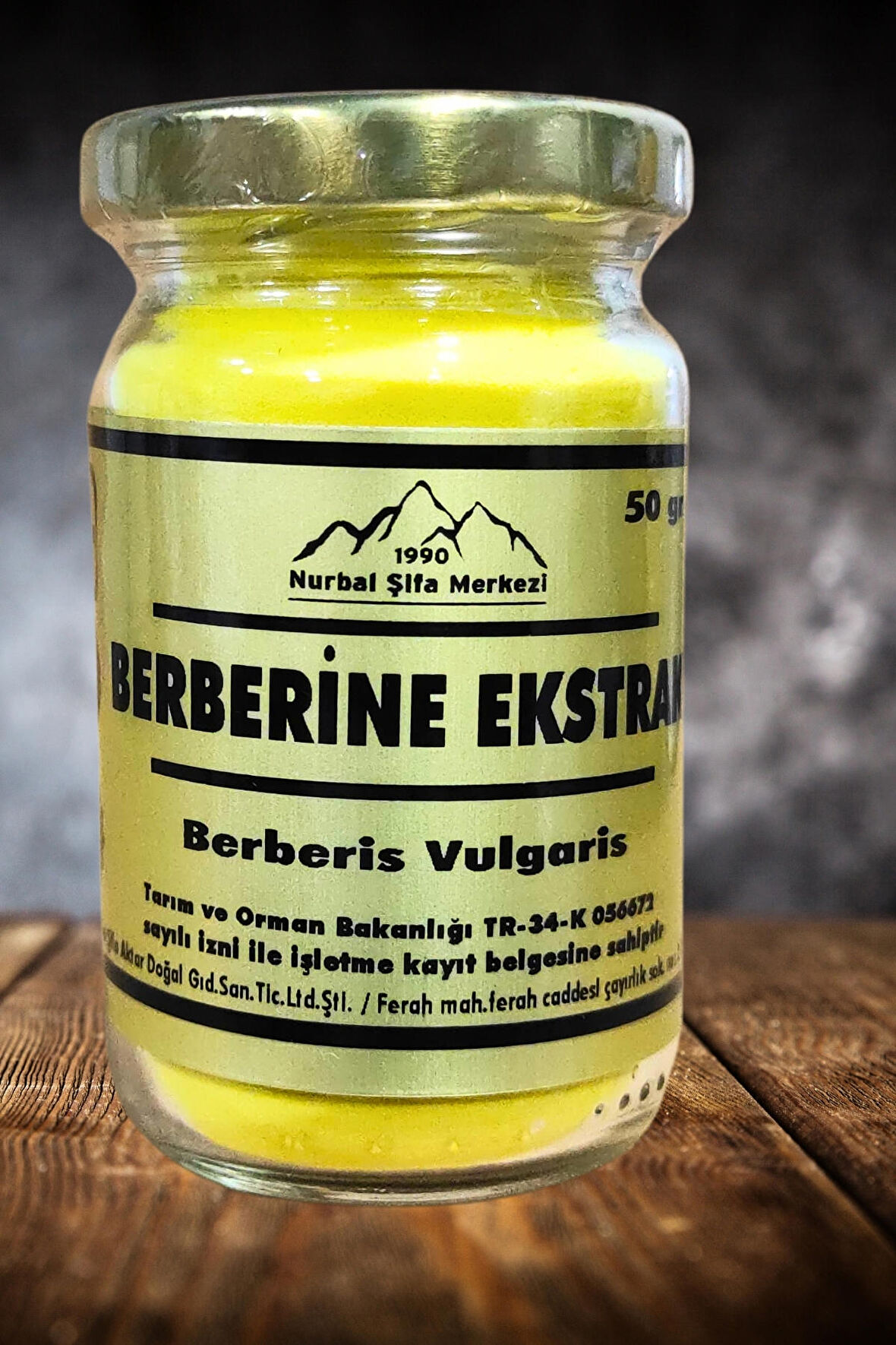 Berberine Ekstrak 50 gr