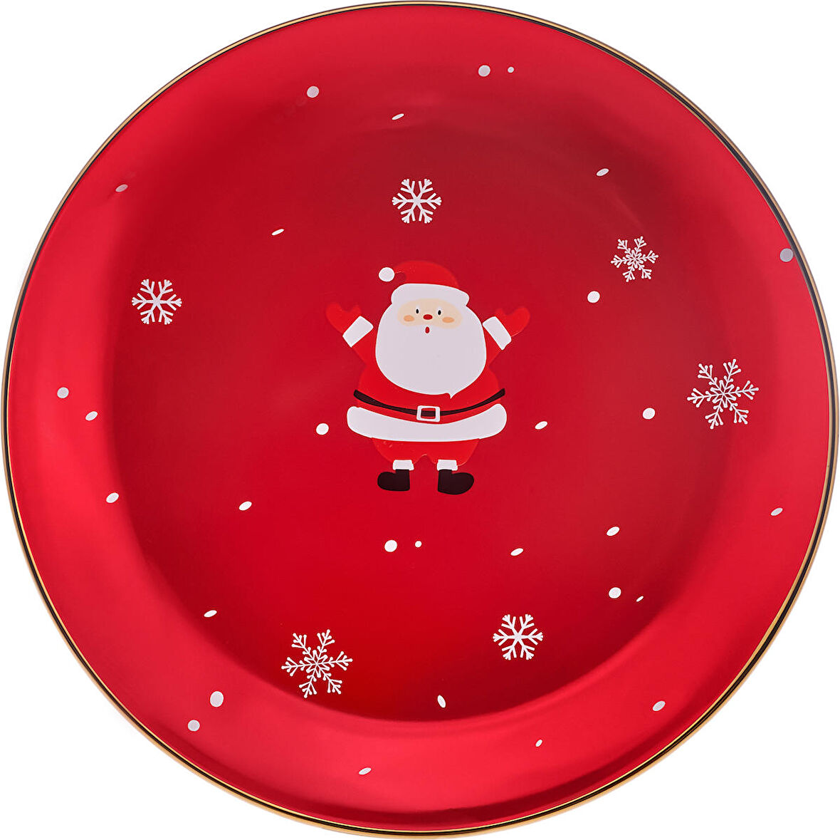 Karaca New Year Yılbaşı Golden Line Servis Tabağı 27 cm