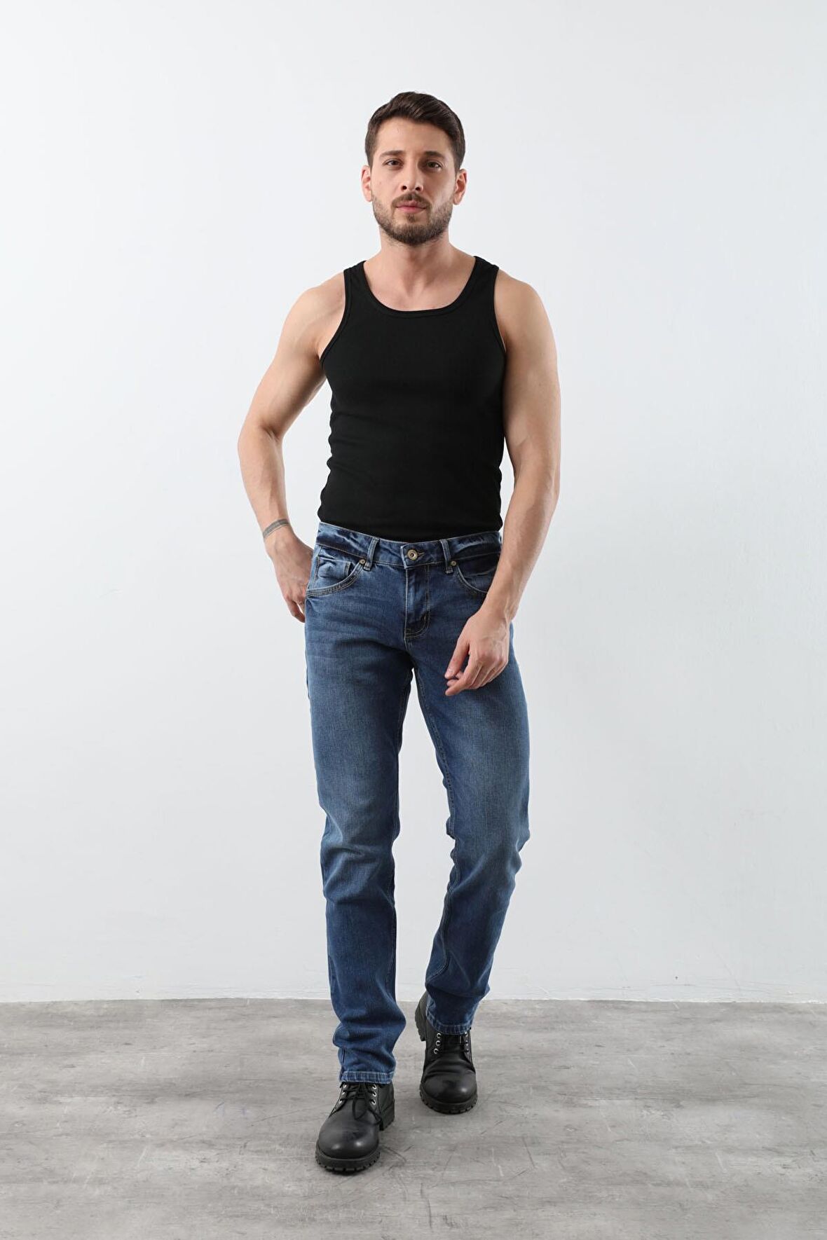 Erkek Jean Pantolon Mavi