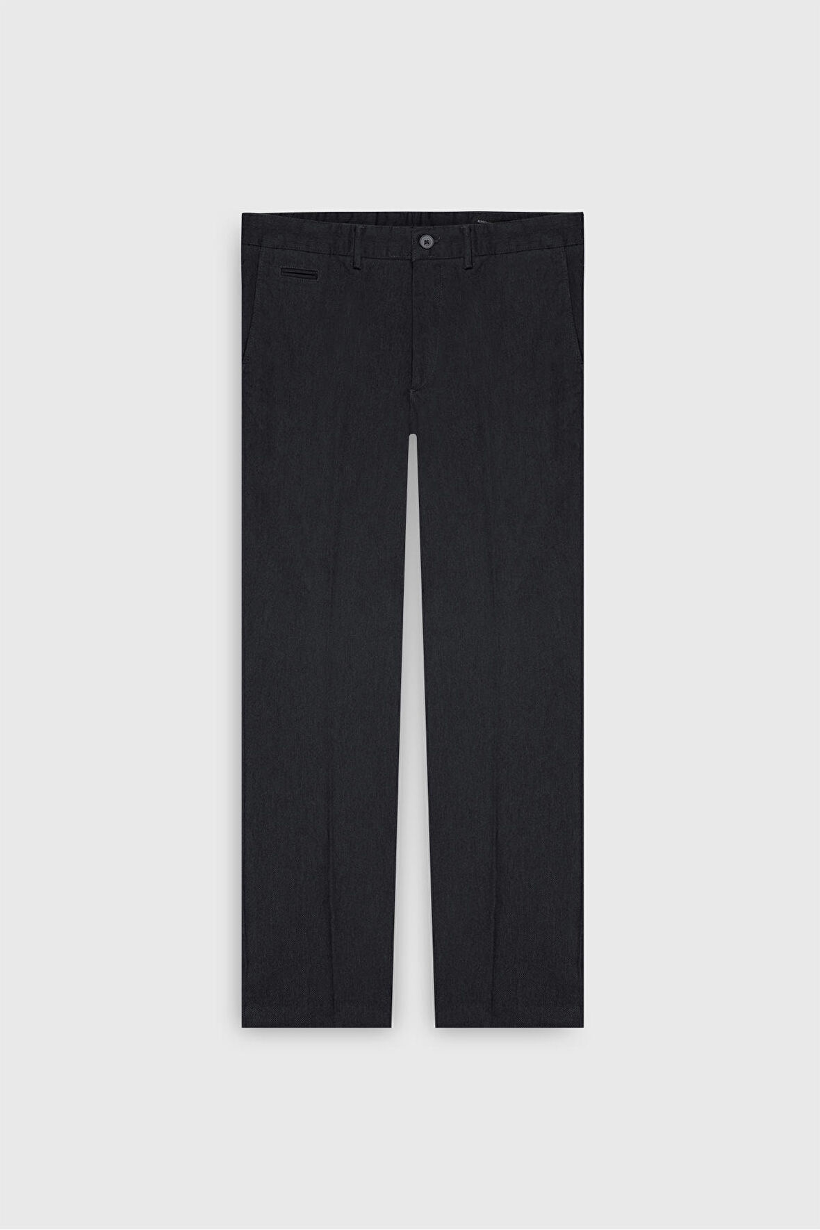 Comfort Fit Rahat Kesim Pamuklu Esnek Diagonal Desenli Yan Cep Casual Pantolon