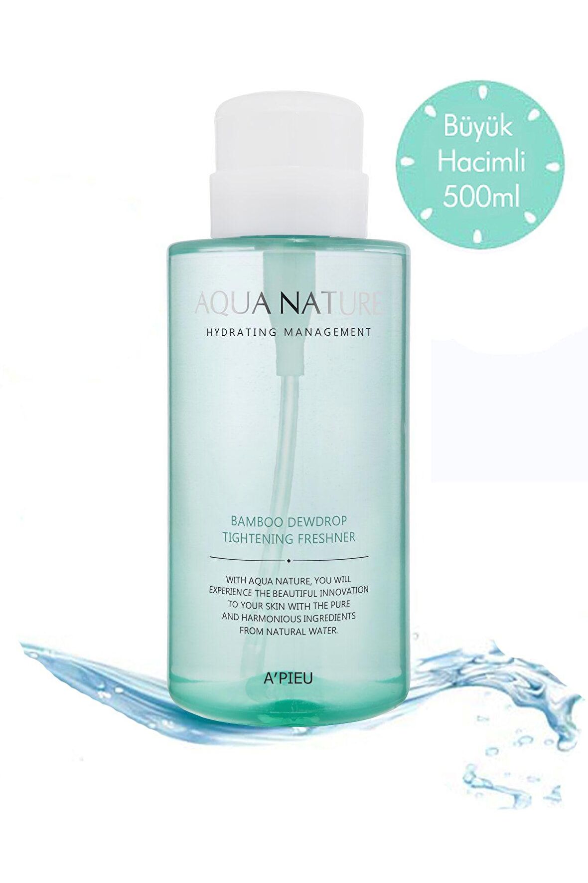 Gözenek Sıkılaştırıcı Tonik 500ml APIEU Aqua Nature Bamboo Dewdrop Tightening Freshener