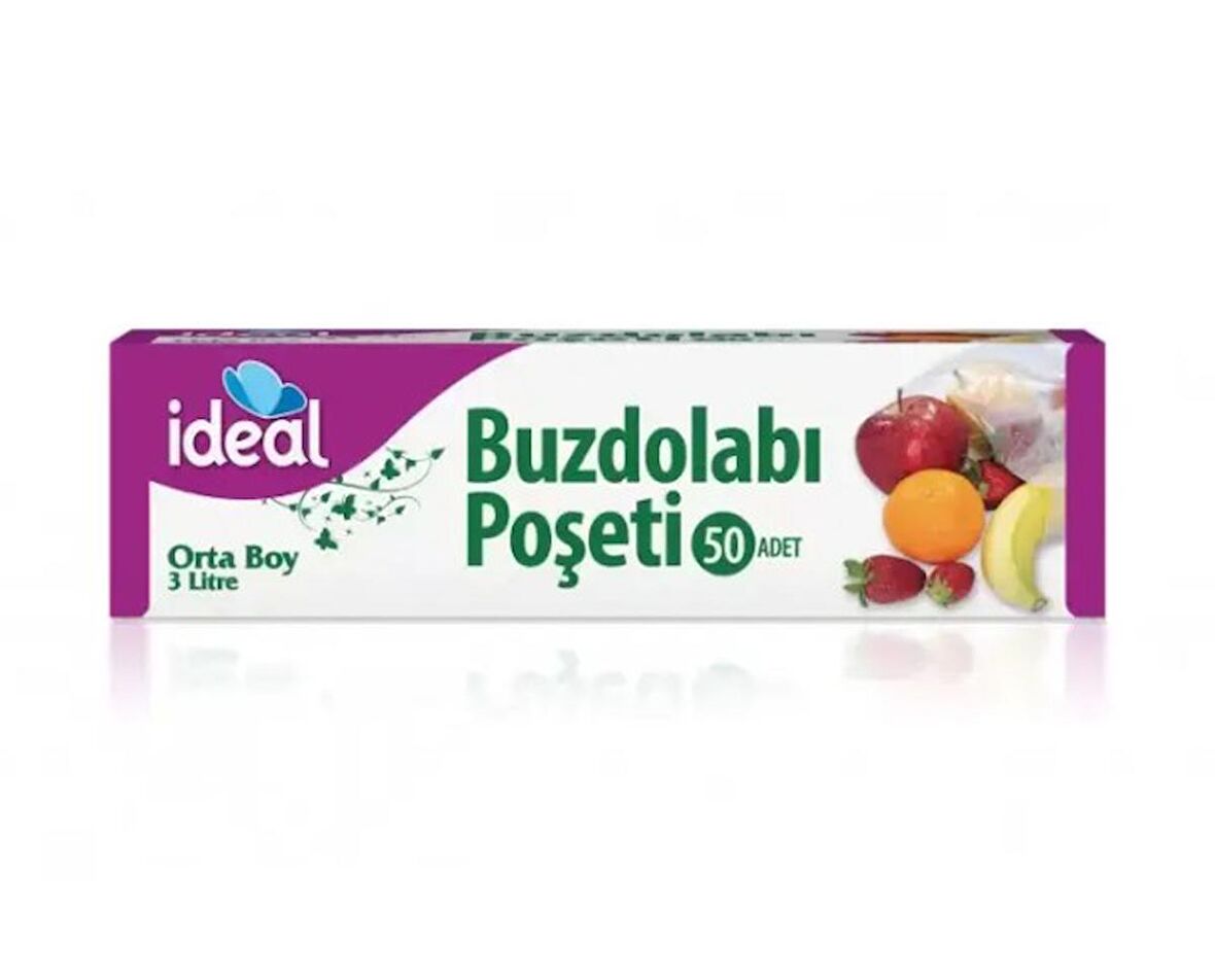 İdeal Buzdolabı Poşeti Orta Boy 50'li