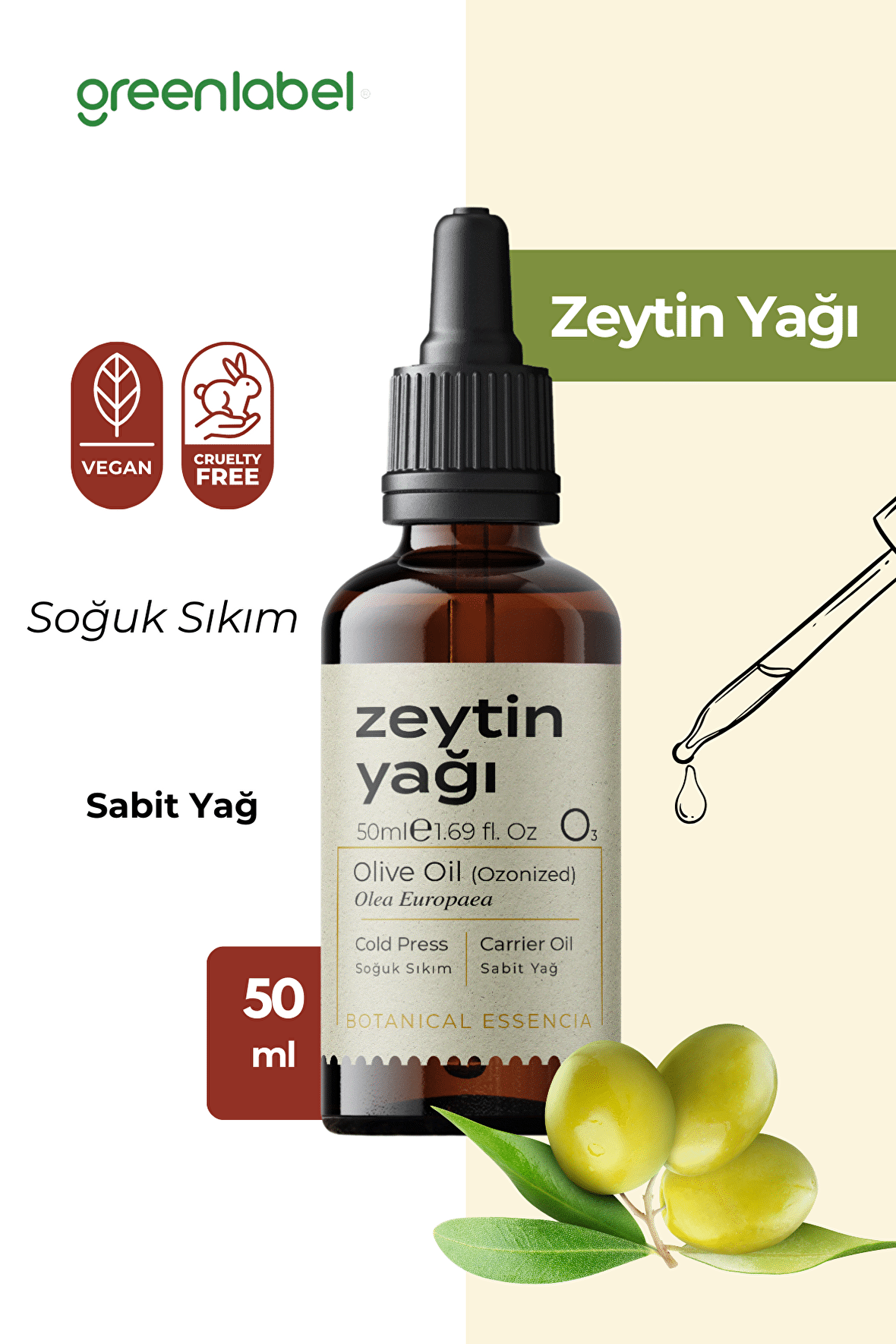 Zeytinyağı Ozonlandırılmış 50 ml