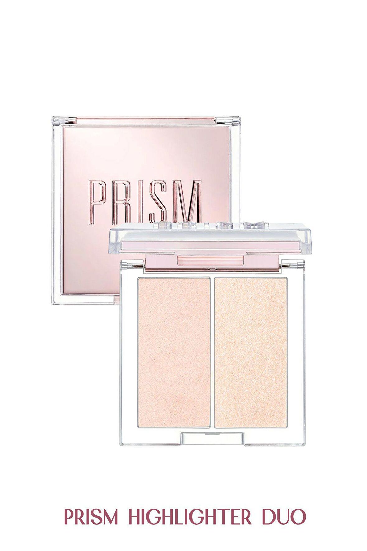 İnci Tanecikli Yoğun Işıltı Sağlayan 2’li Highlighter Clio Prism Highlighter Duo (01 Cream Fizz)
