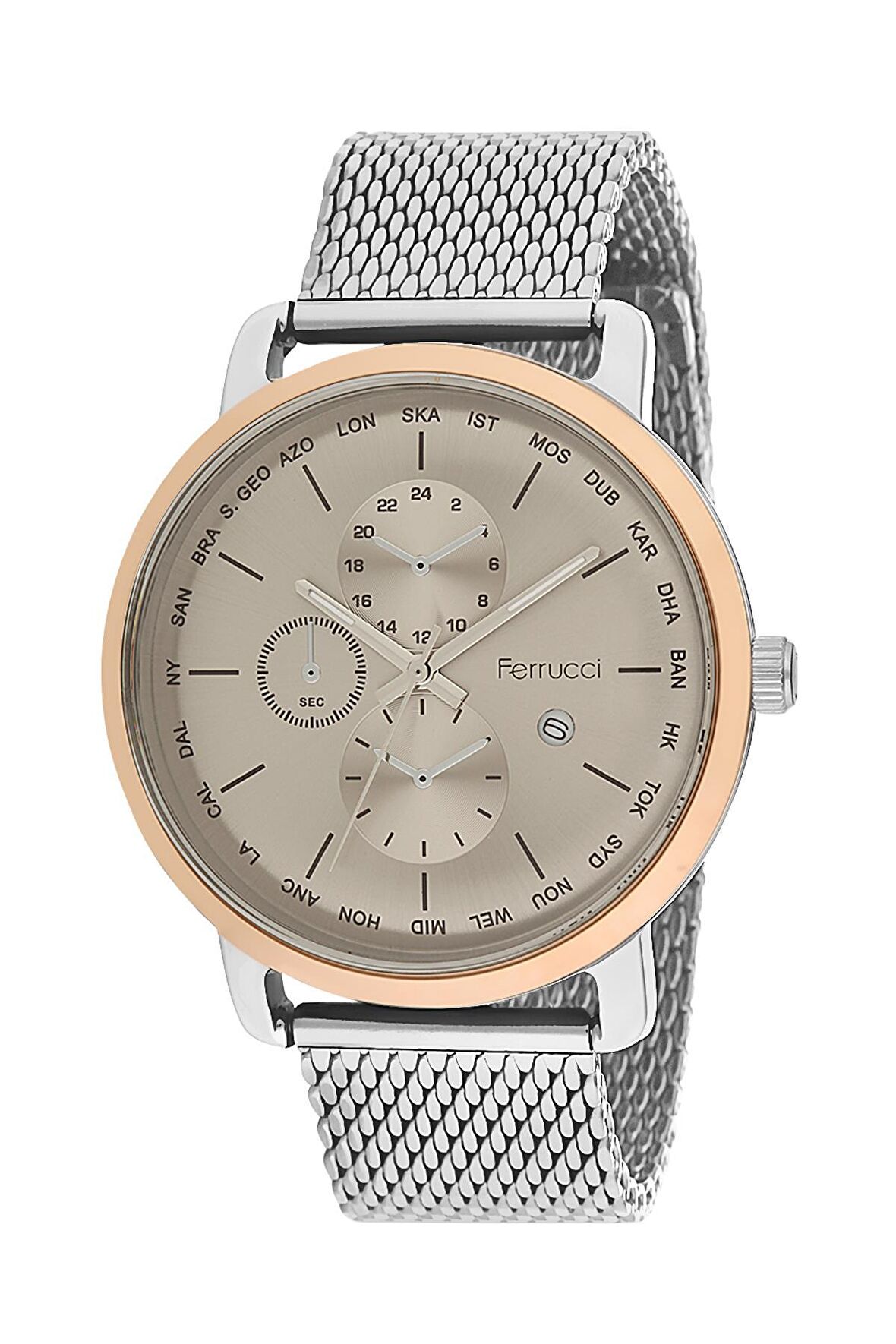 Ferrucci Unisex Kol Saati 8FM1310 Metal Gümüş